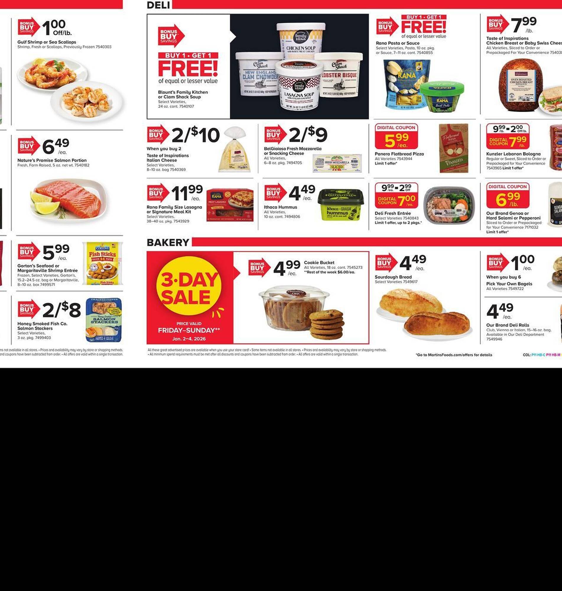Martin's weekly ad