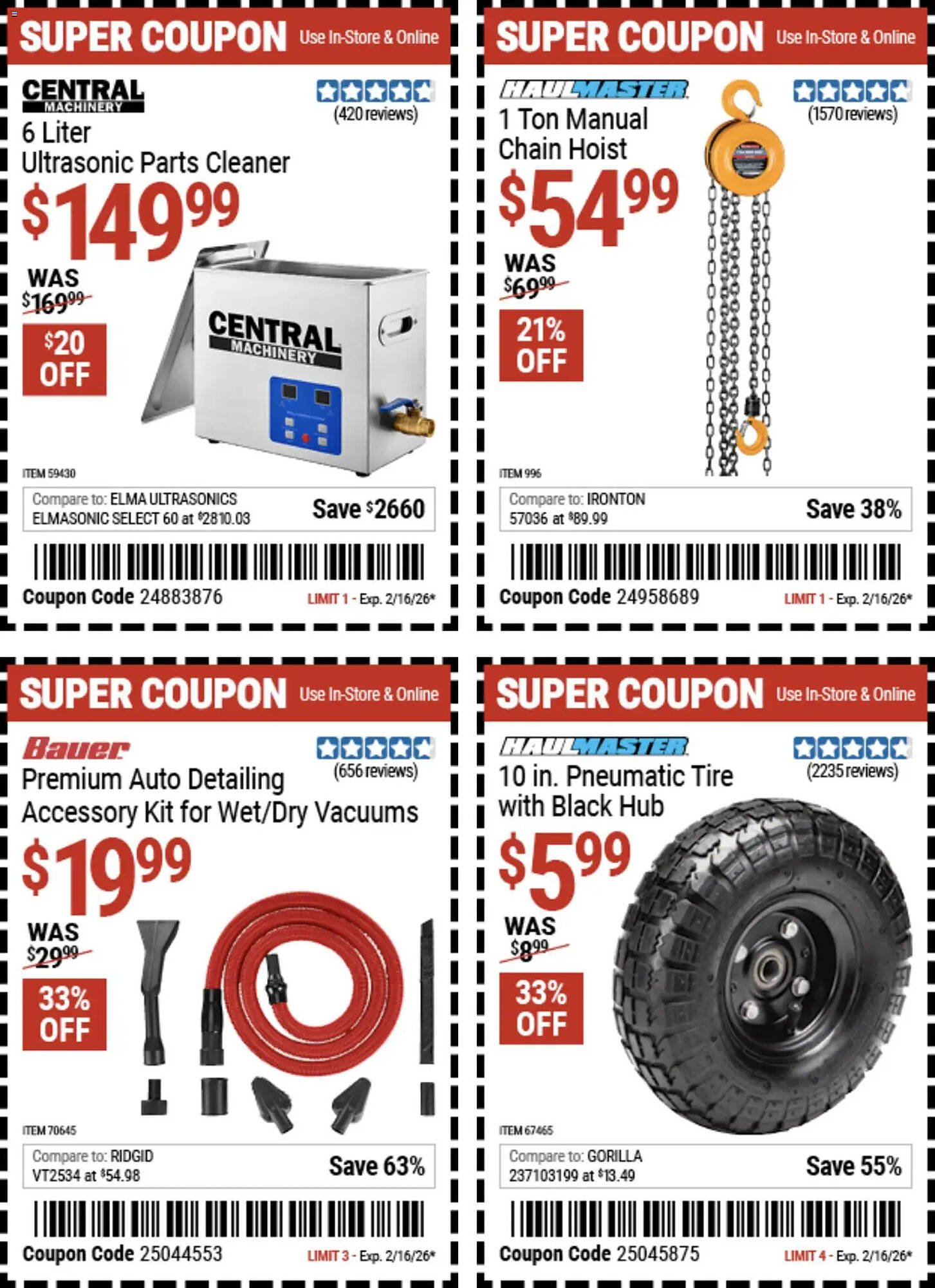 Harbor Freight Tools weekly ad