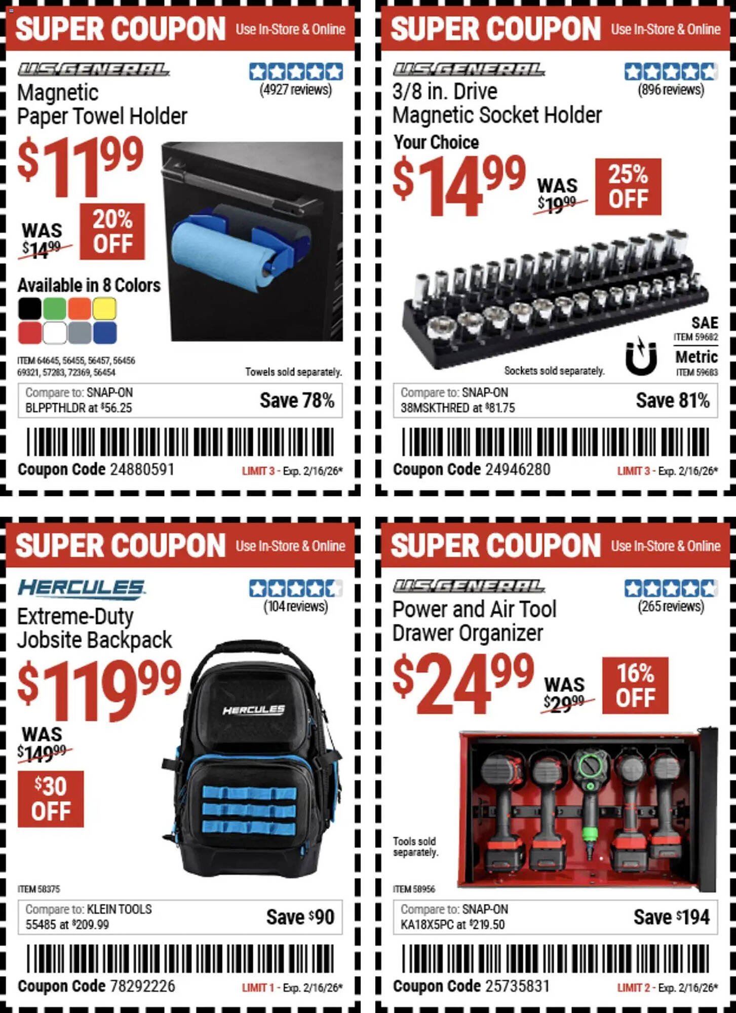 Harbor Freight Tools weekly ad (2026-02-02 - 2026-02-17)