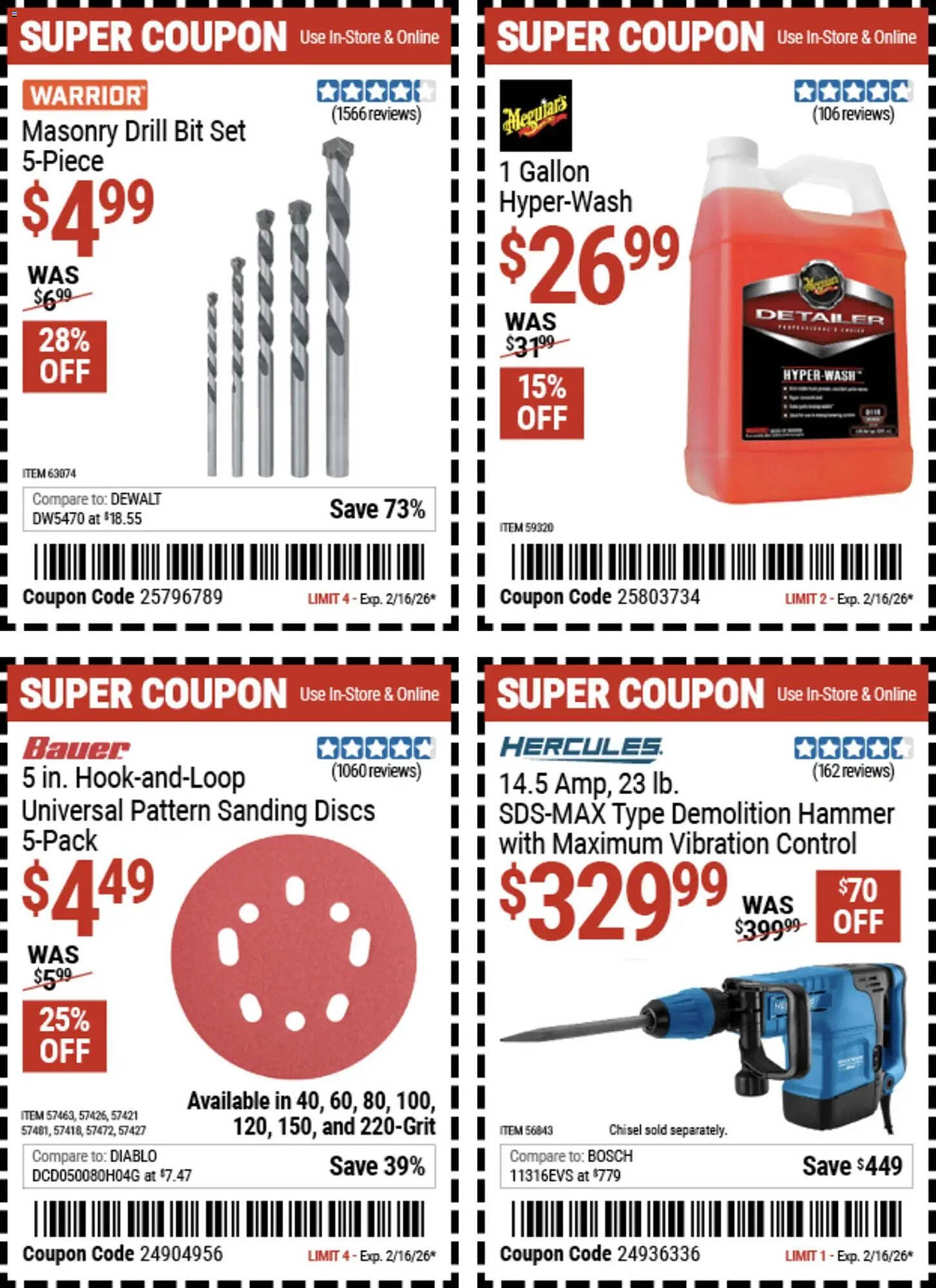 Harbor Freight Tools weekly ad (2026-02-02 - 2026-02-17)