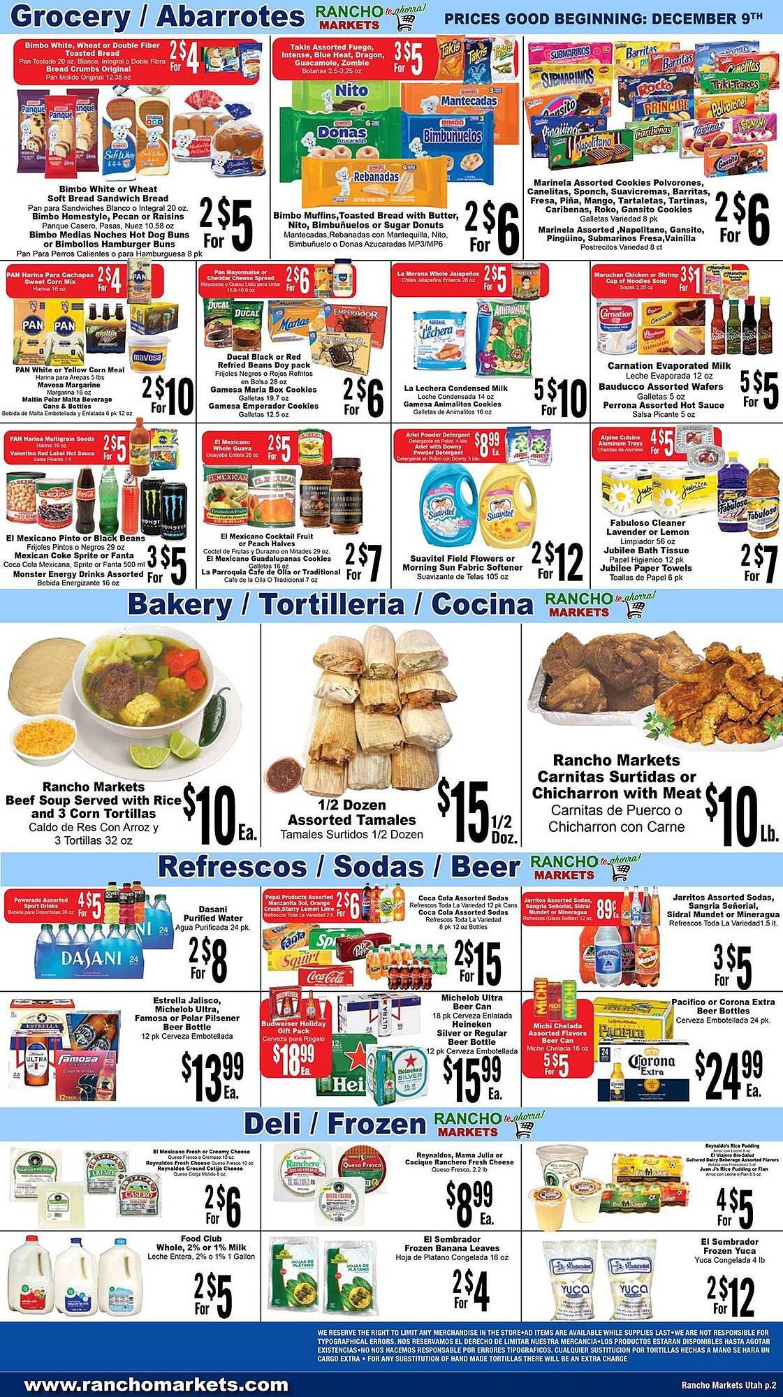 Rancho Markets weekly ad