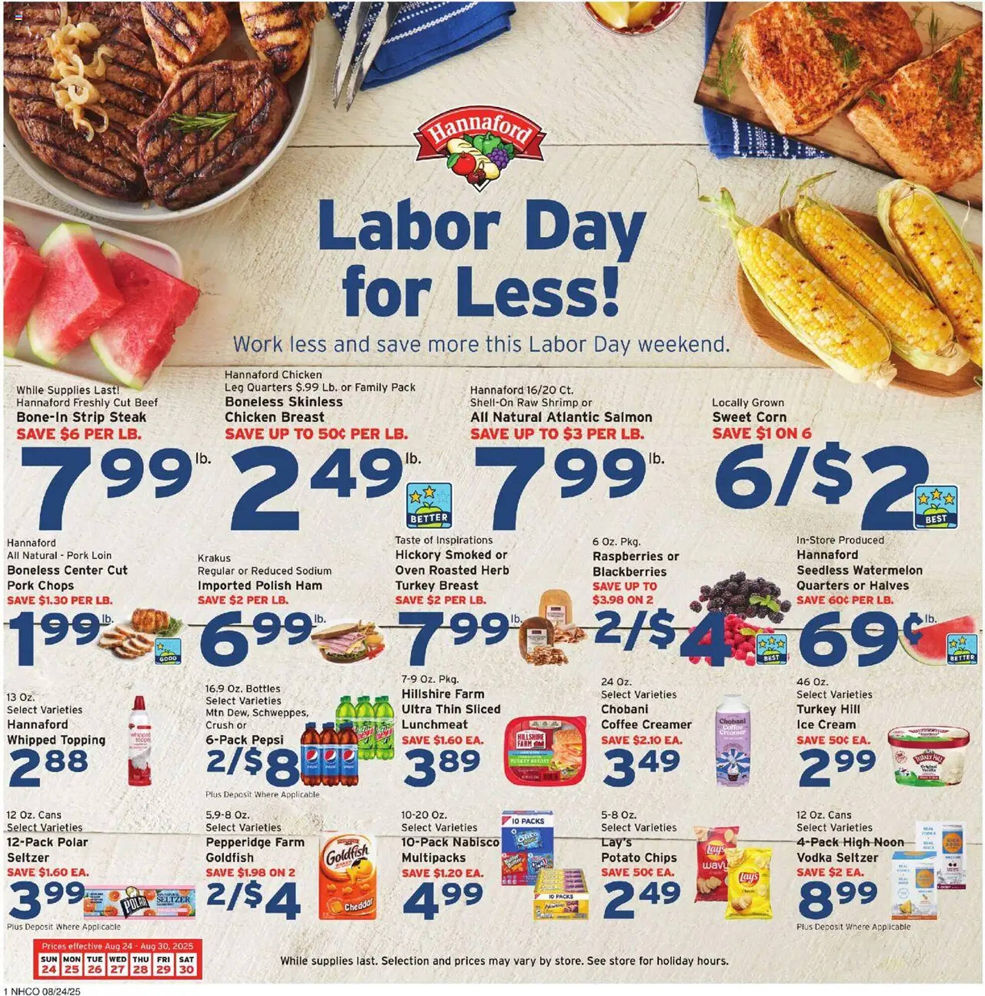 Hannaford Weekly Ad (2025-08-24 - 2025-08-30) | 1
