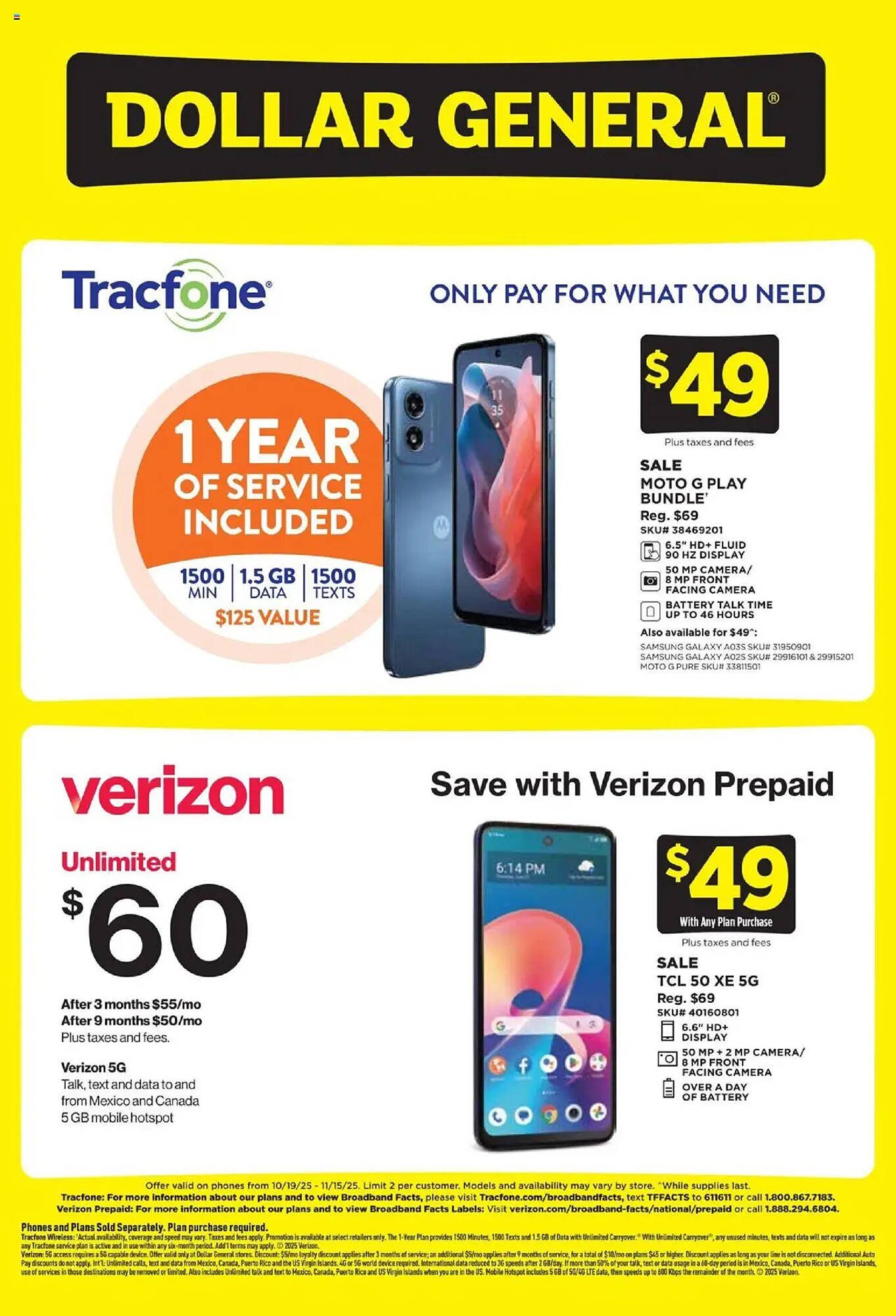 Dollar General weekly ad (2025-10-19 - 2025-11-15) | 2