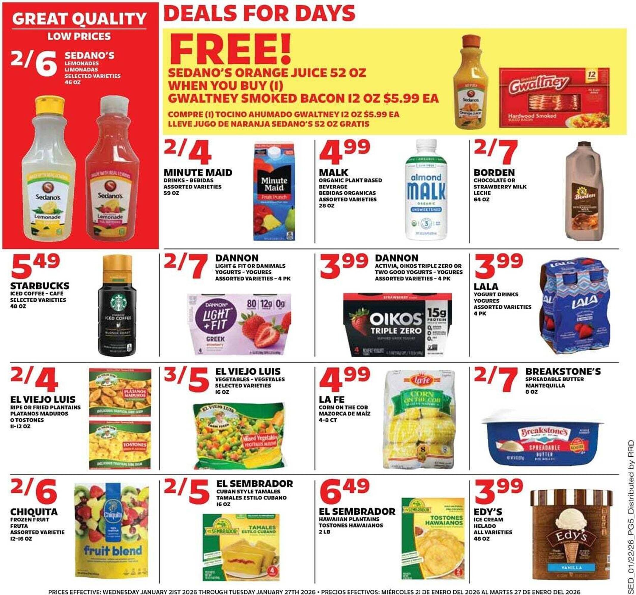 Sedano's weekly ad