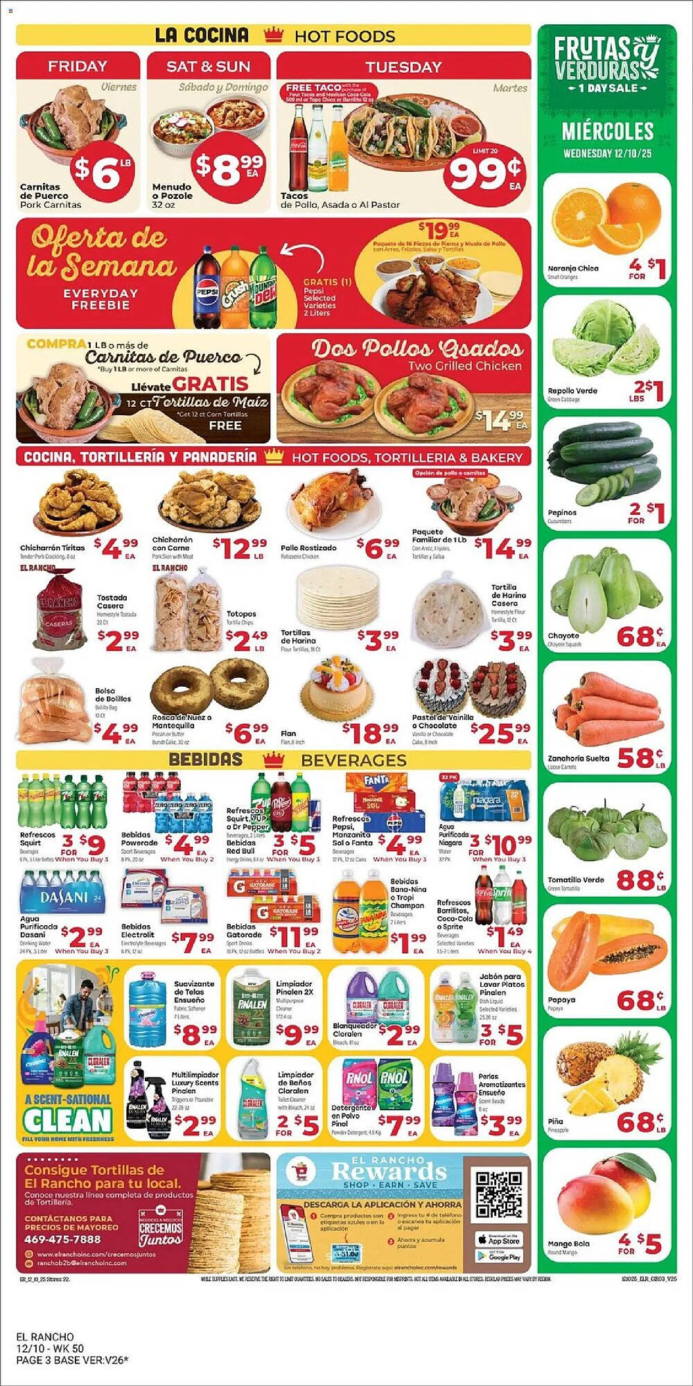 Supermercado El Rancho weekly ad