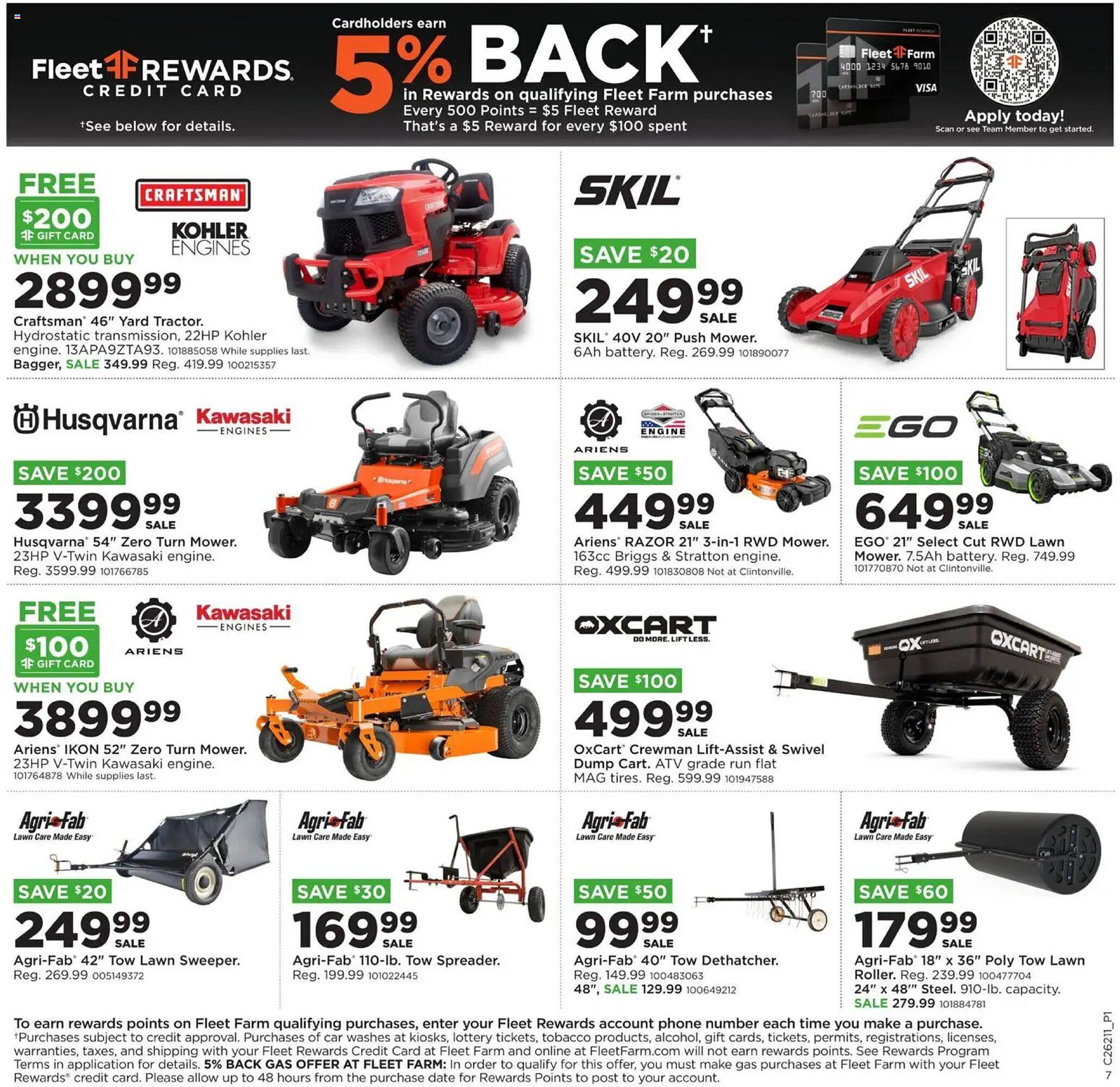 Mills Fleet Farm weekly ad