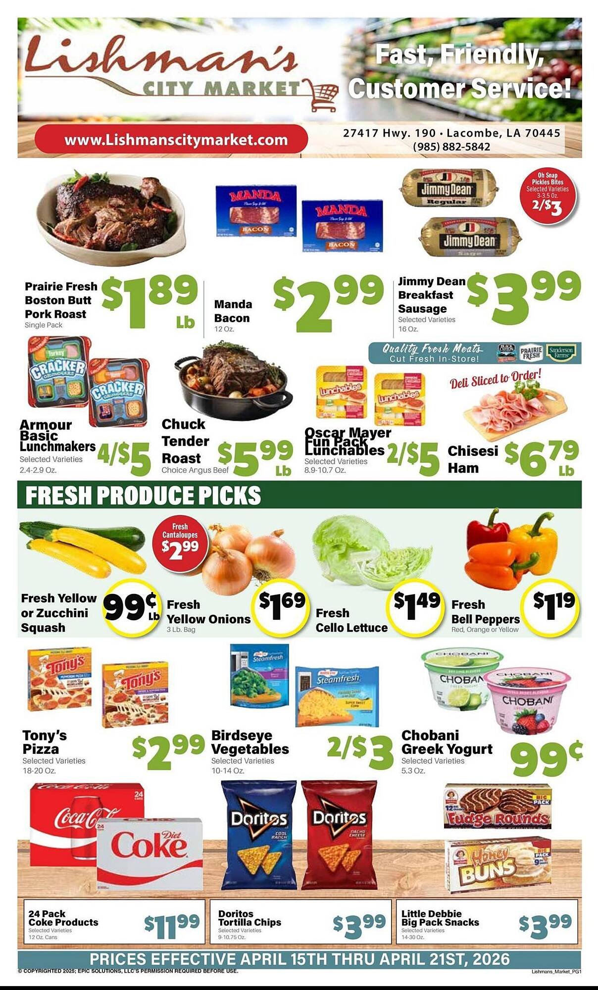 Lishman's City Market weekly ad