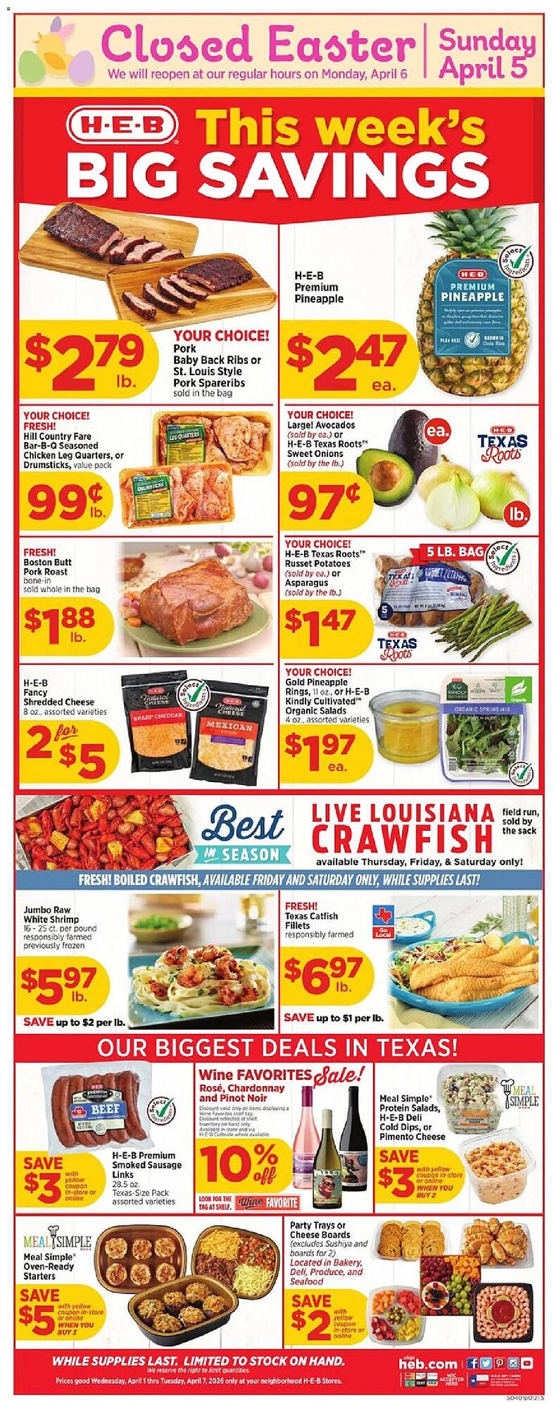 H-E-B weekly ad