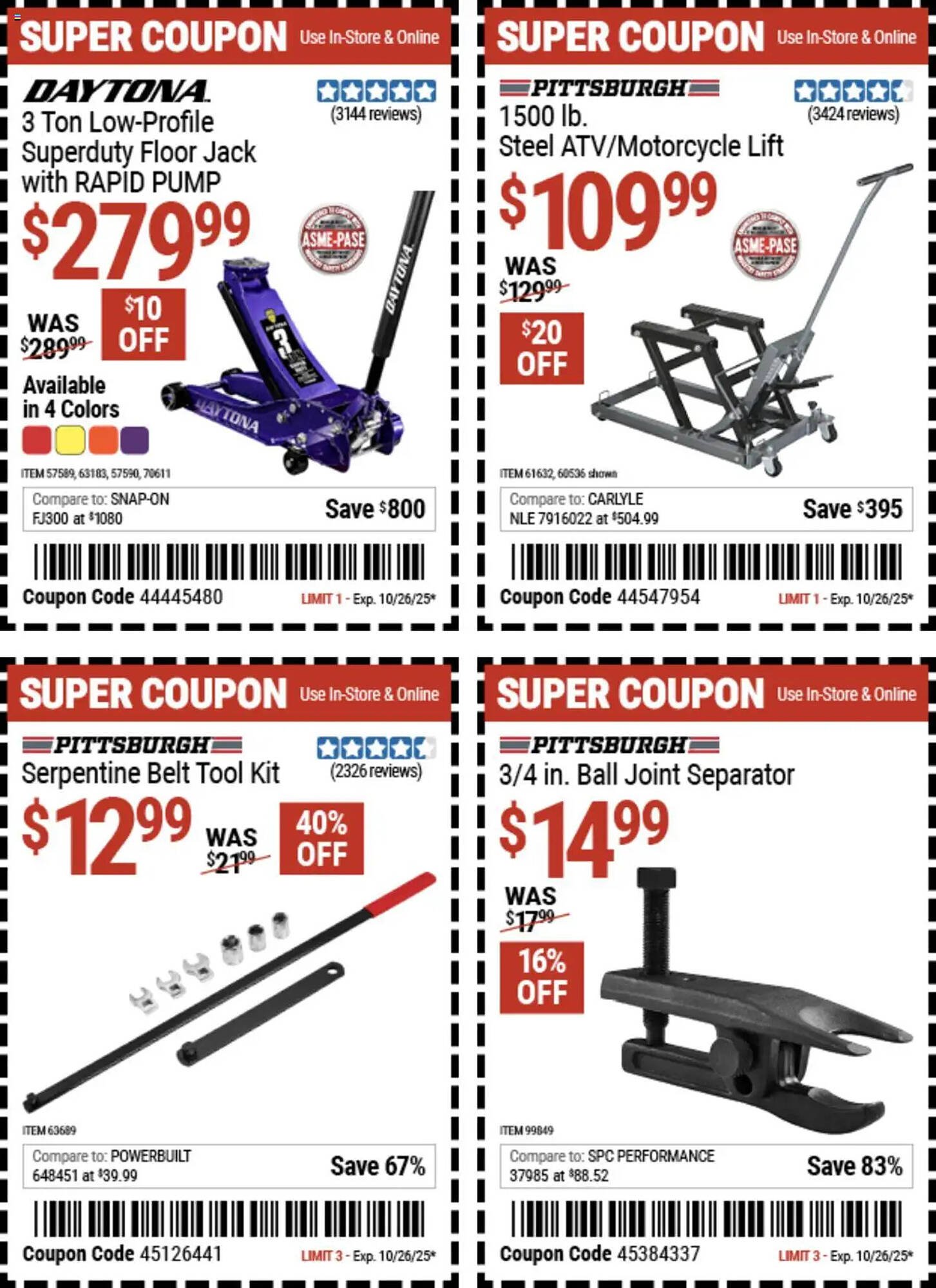 Harbor Freight Tools weekly ad (2025-10-13 - 2025-10-27) | 1
