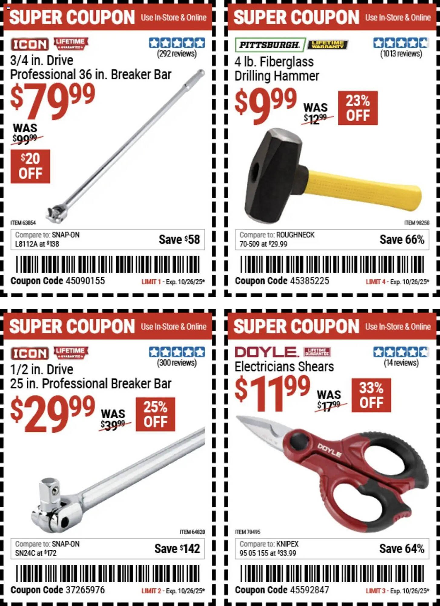 Harbor Freight Tools weekly ad (2025-10-13 - 2025-10-27) | 10