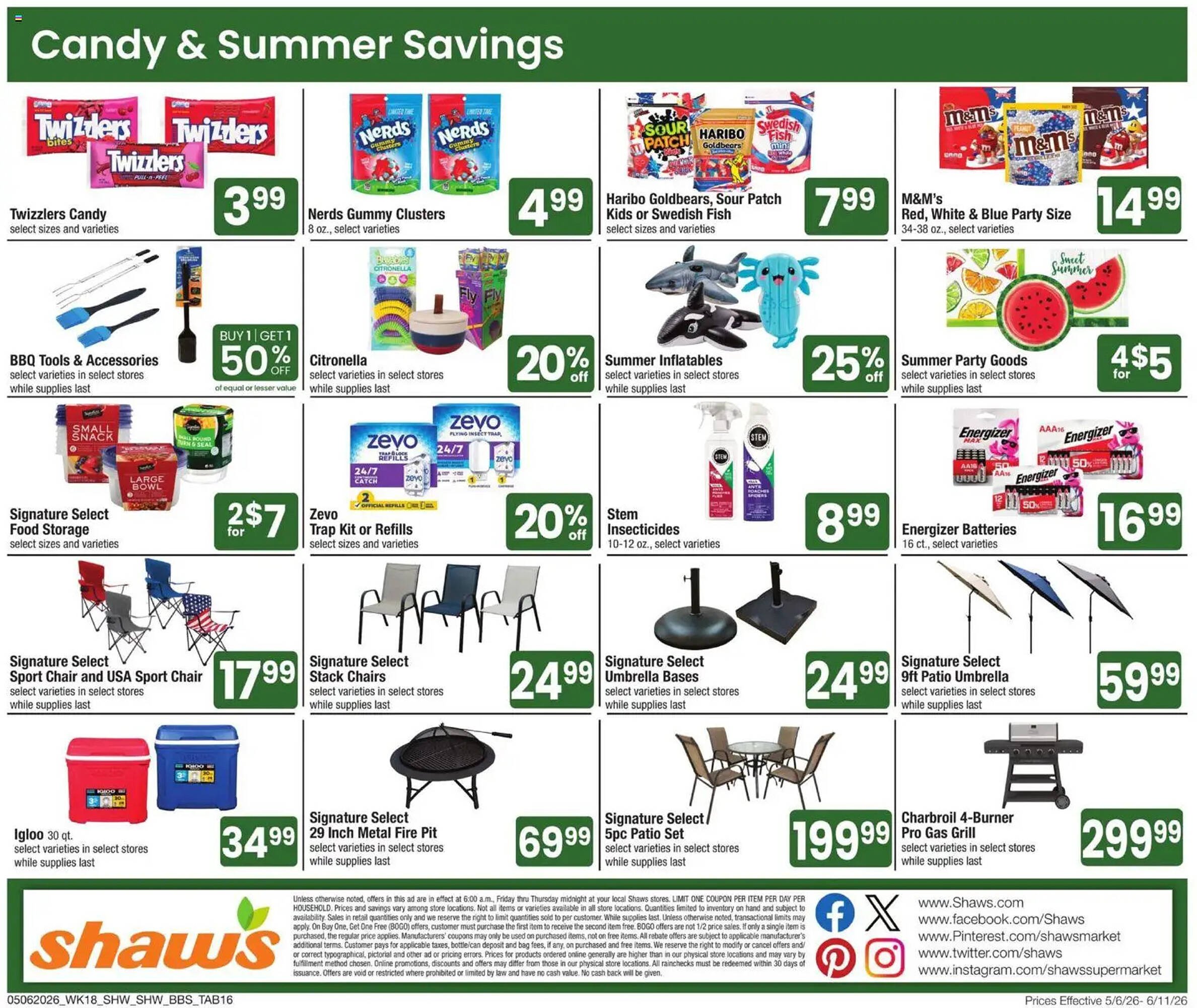 Shaw's flyer
