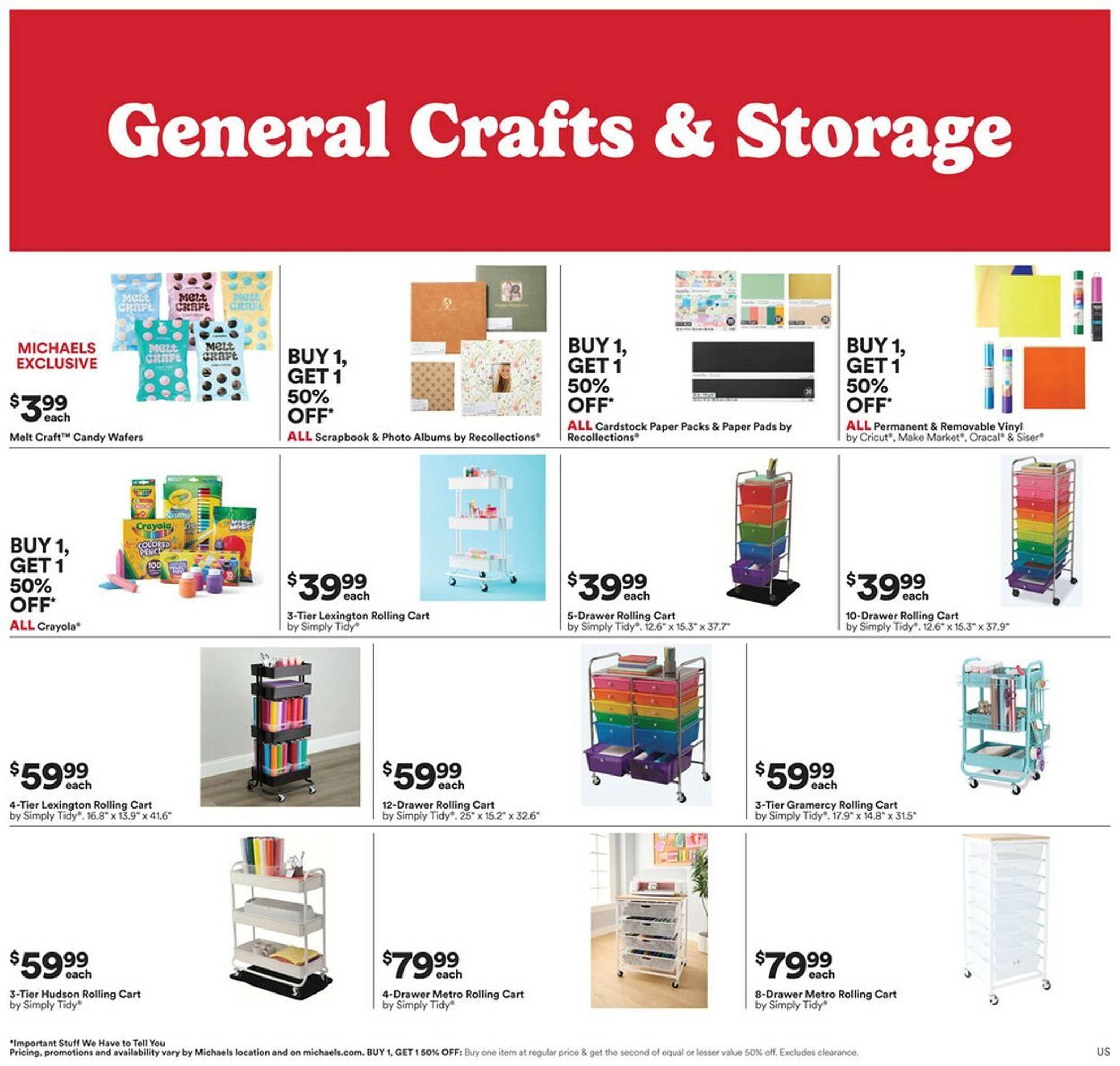 Michaels weekly ad