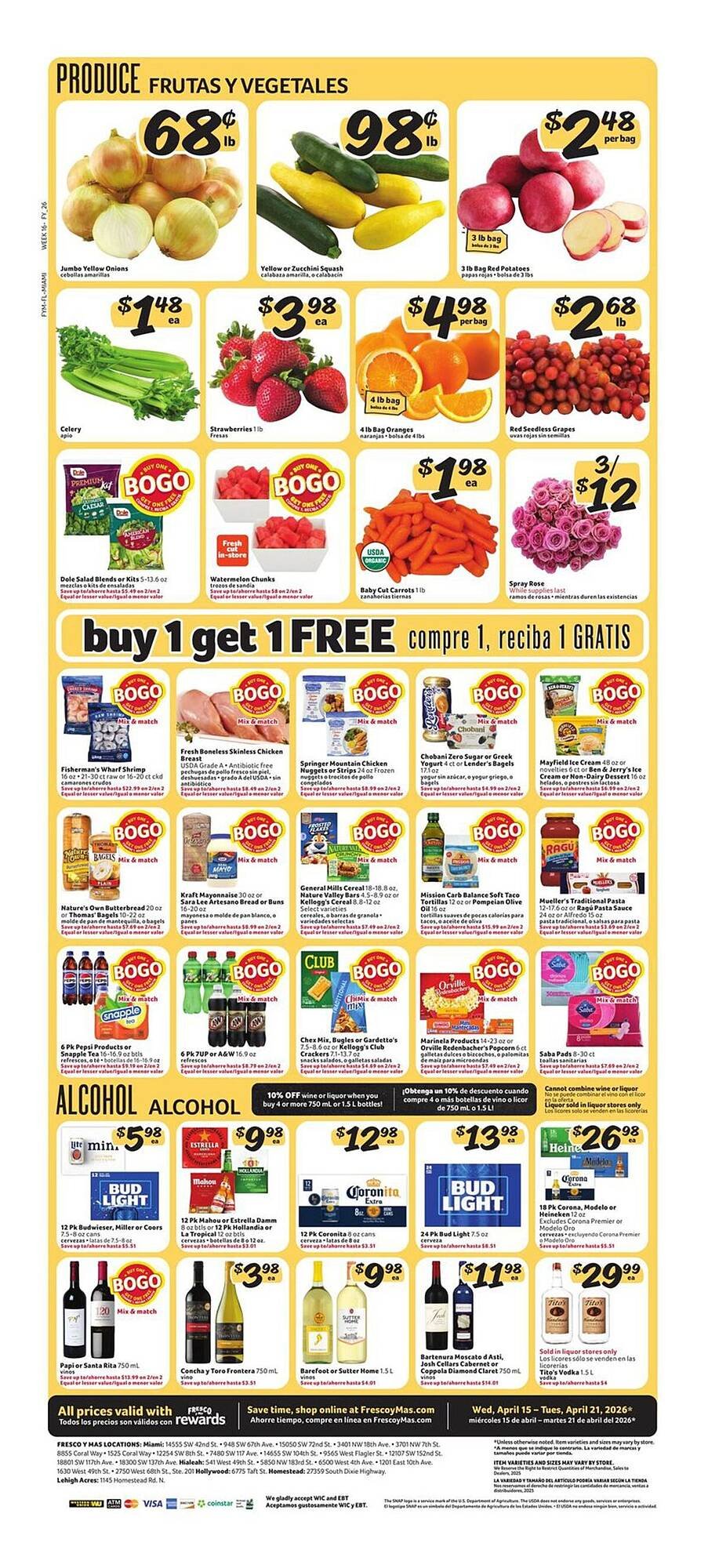 Fresco y Más weekly ad