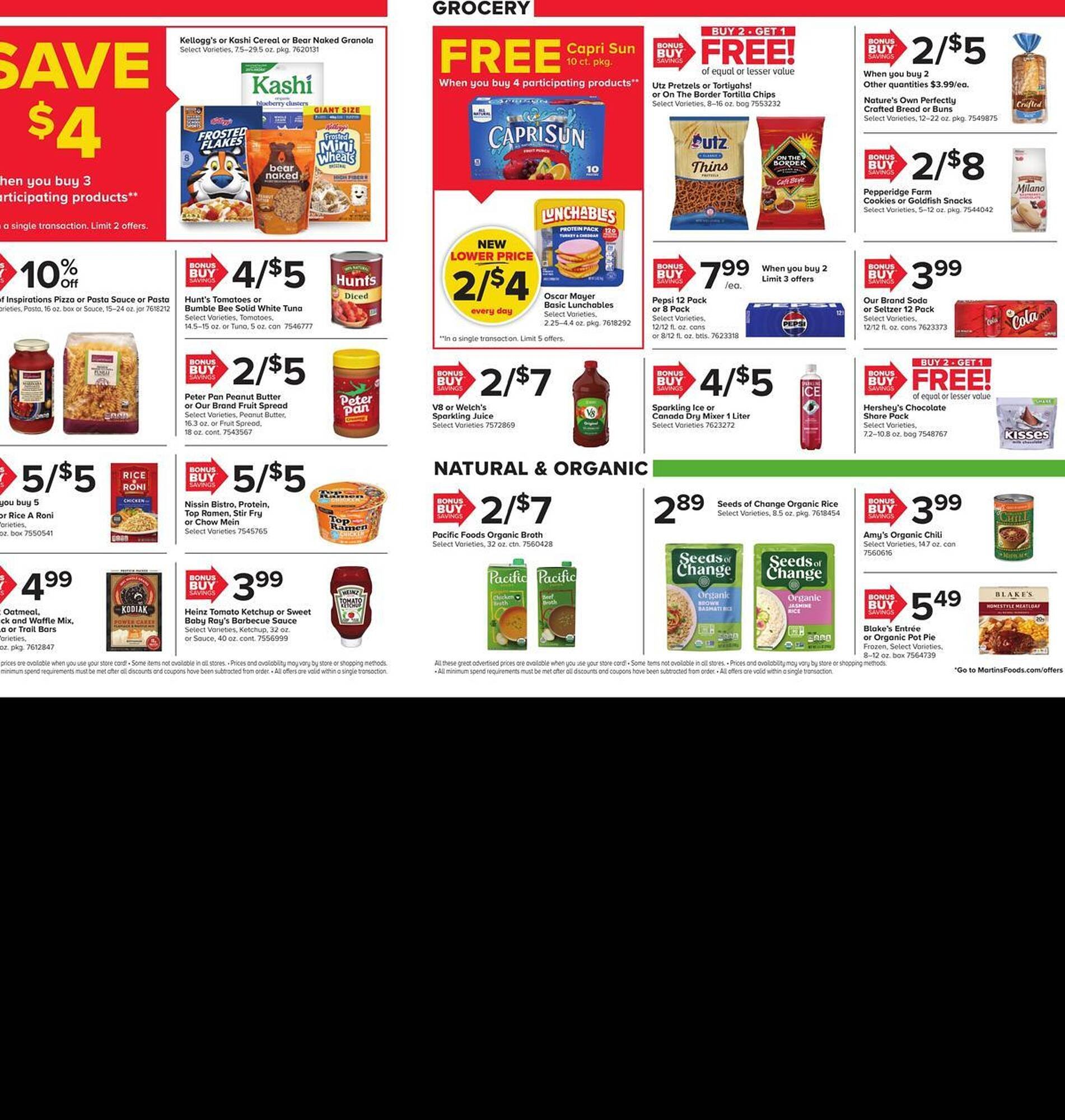 Martin's weekly ad