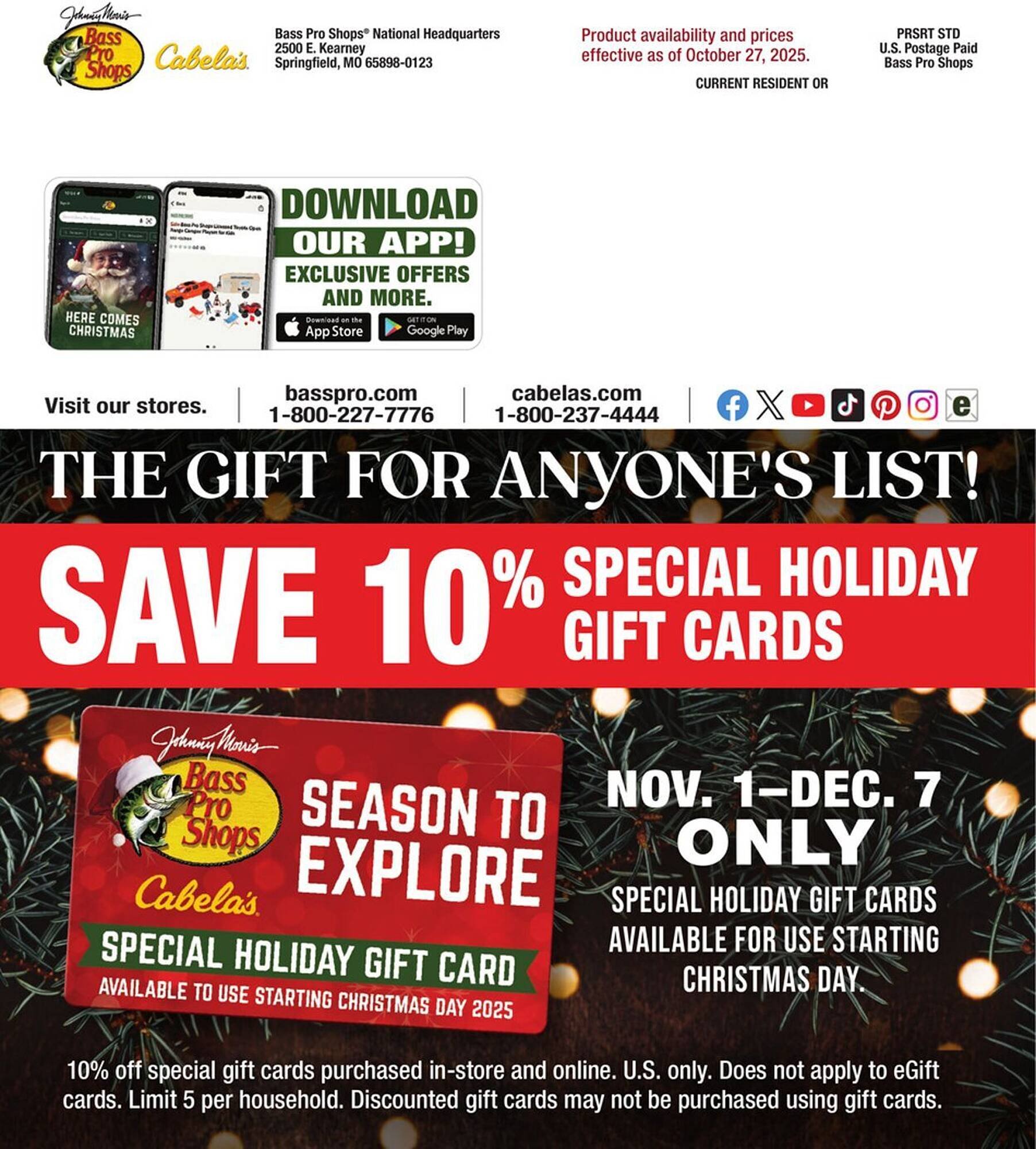 Bass Pro weekly ad (2025-11-14 - 2025-11-28) | 180