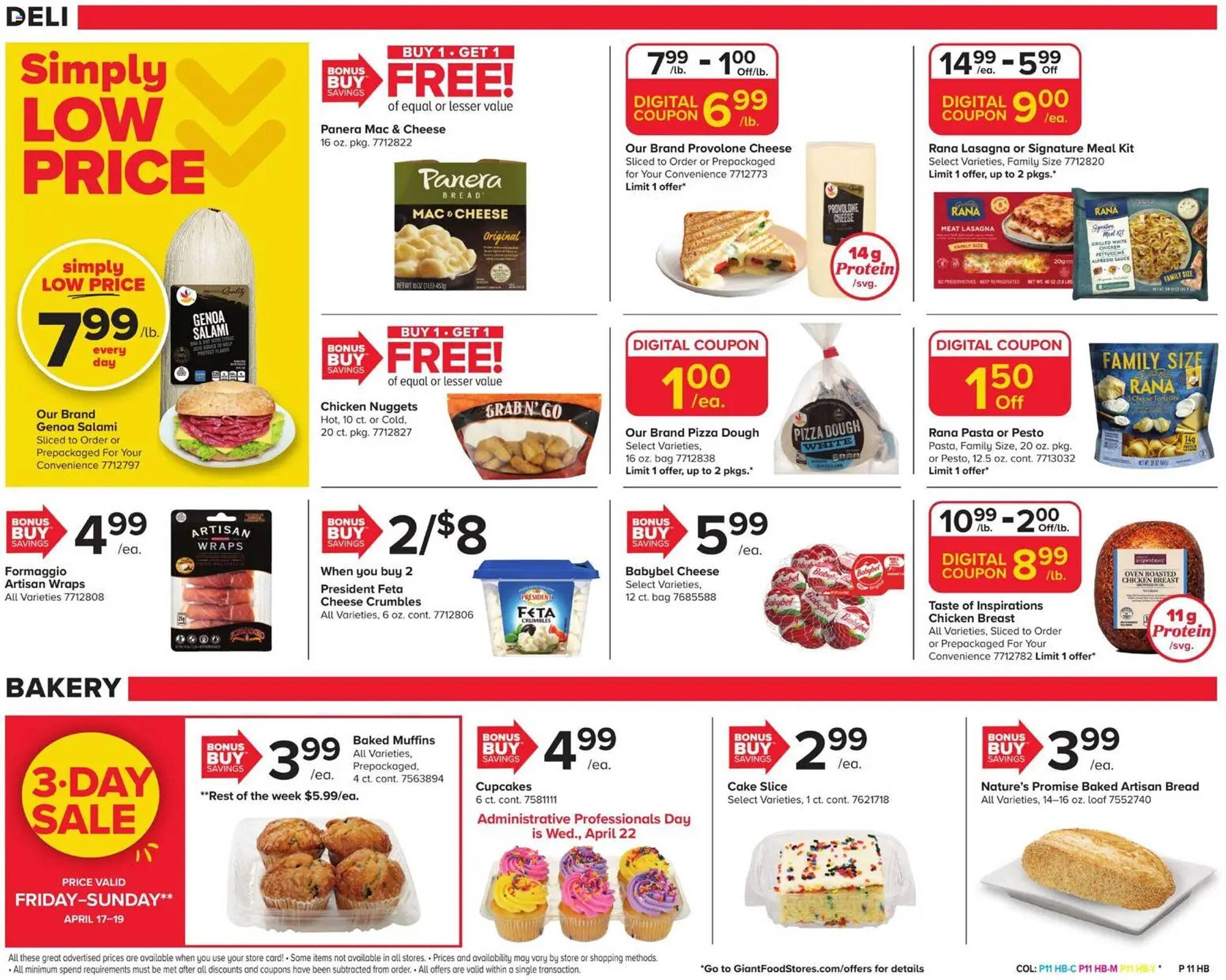 GIANT weekly ad