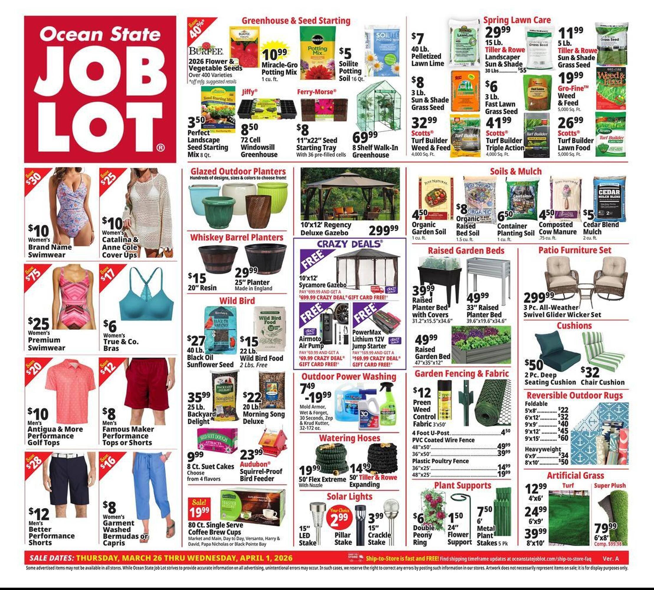 Ocean State Job Lot flyer