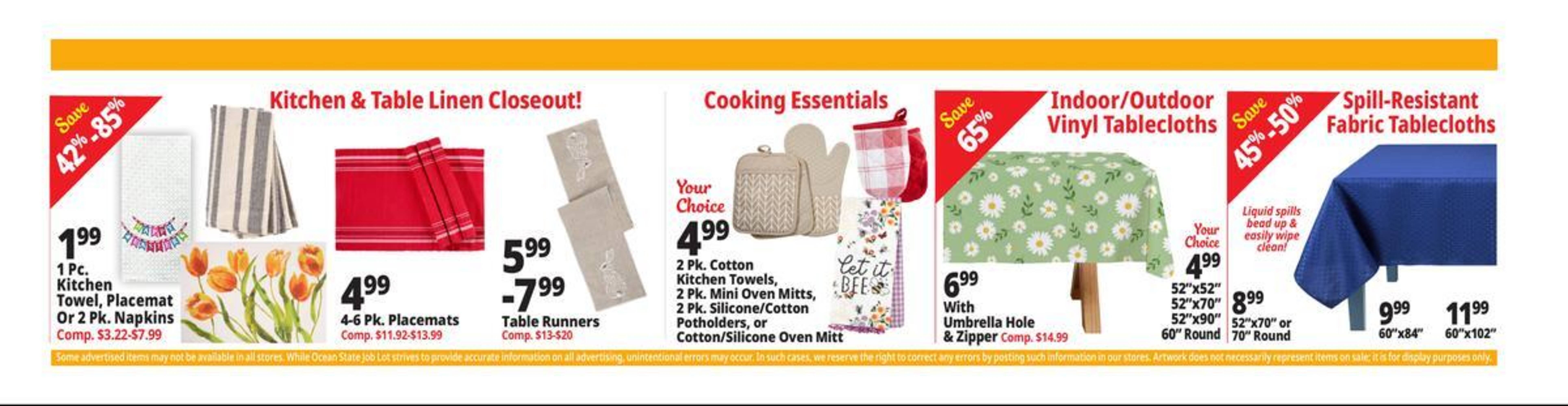 Ocean State Job Lot flyer