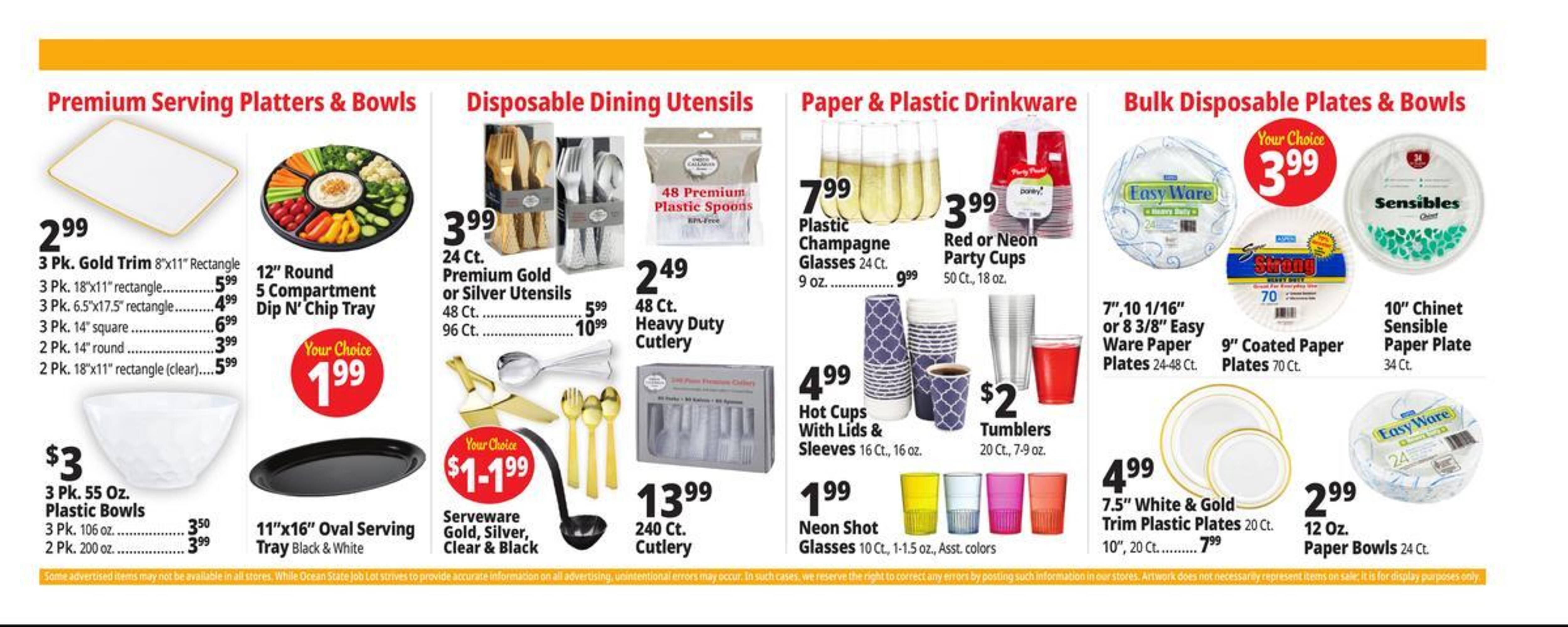 Ocean State Job Lot flyer