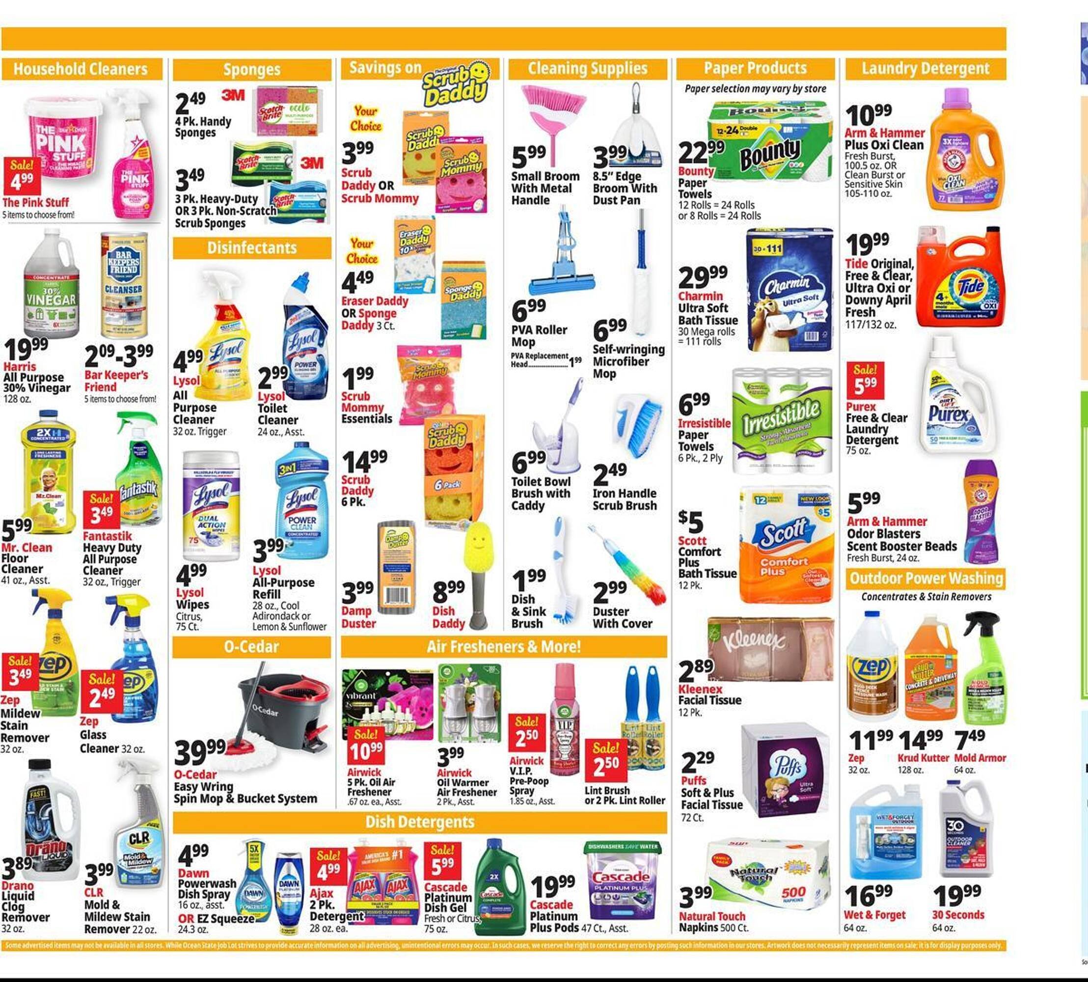 Ocean State Job Lot flyer