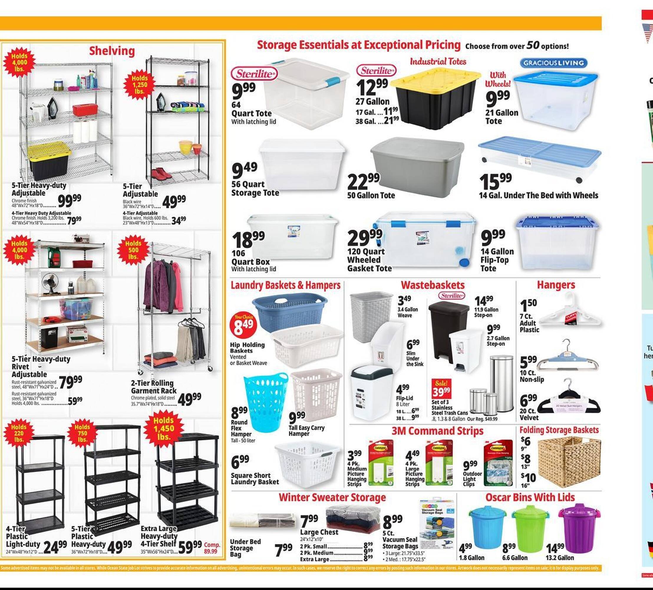 Ocean State Job Lot flyer