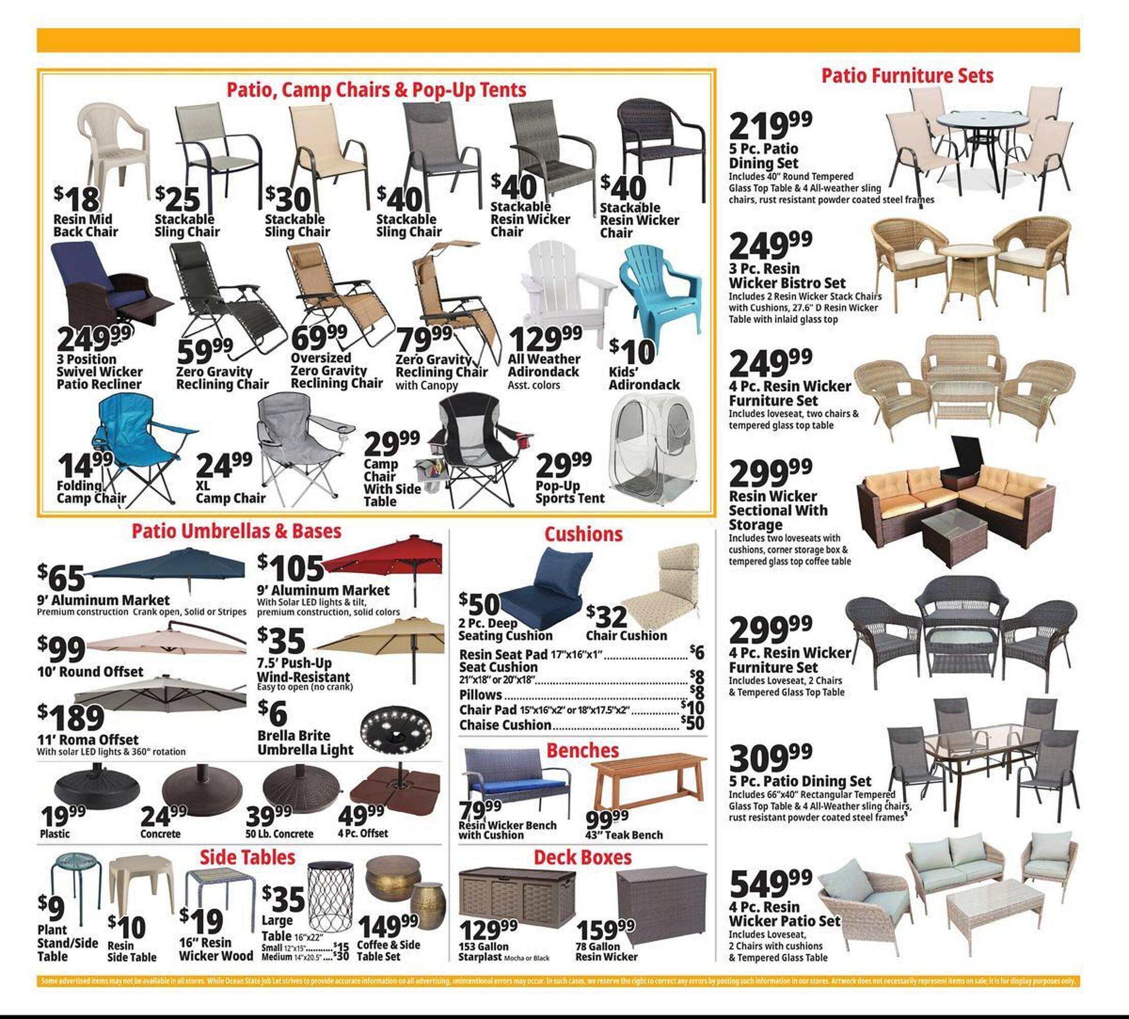 Ocean State Job Lot flyer