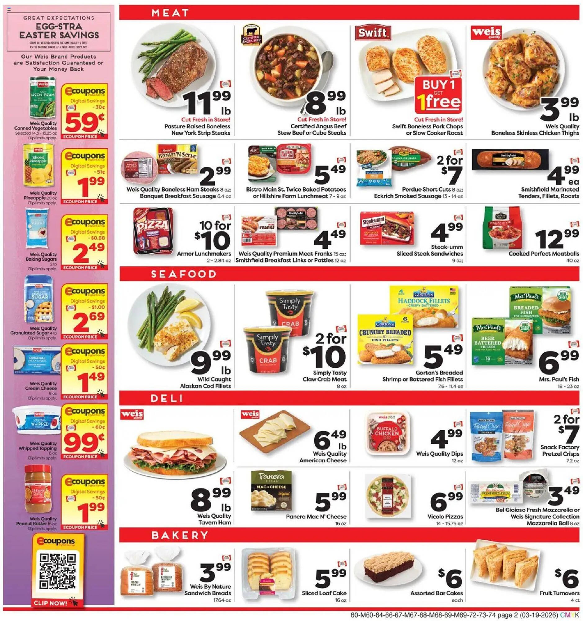 Weis Markets weekly ad