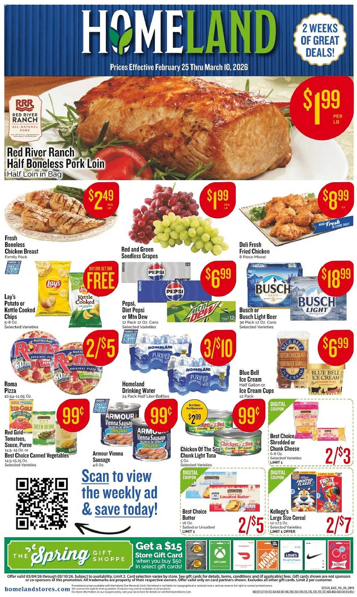 Homeland Market weekly ad
