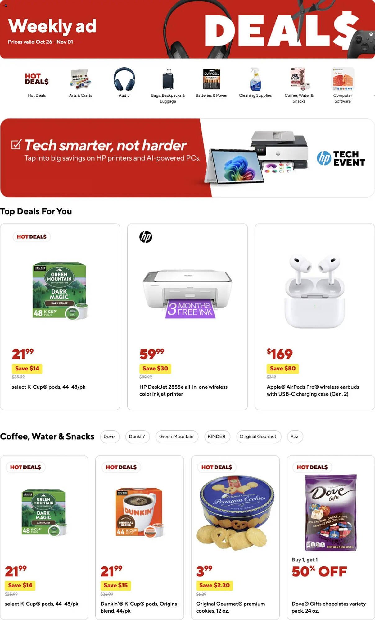 Staples weekly ad (2025-10-26 - 2025-11-01) | 1