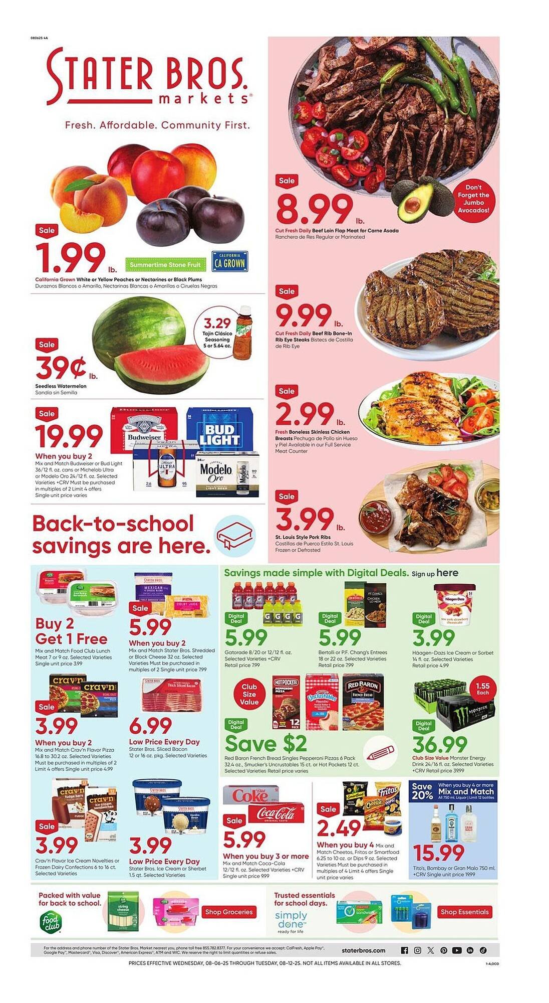 Stater Bros Weekly Ad (2025-08-06 - 2025-08-12) | 1