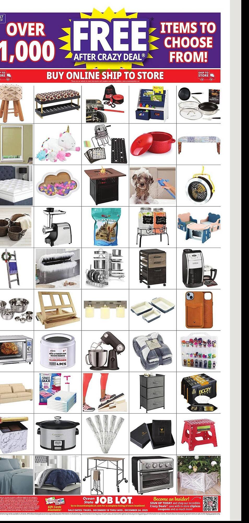 Ocean State Job Lot flyer