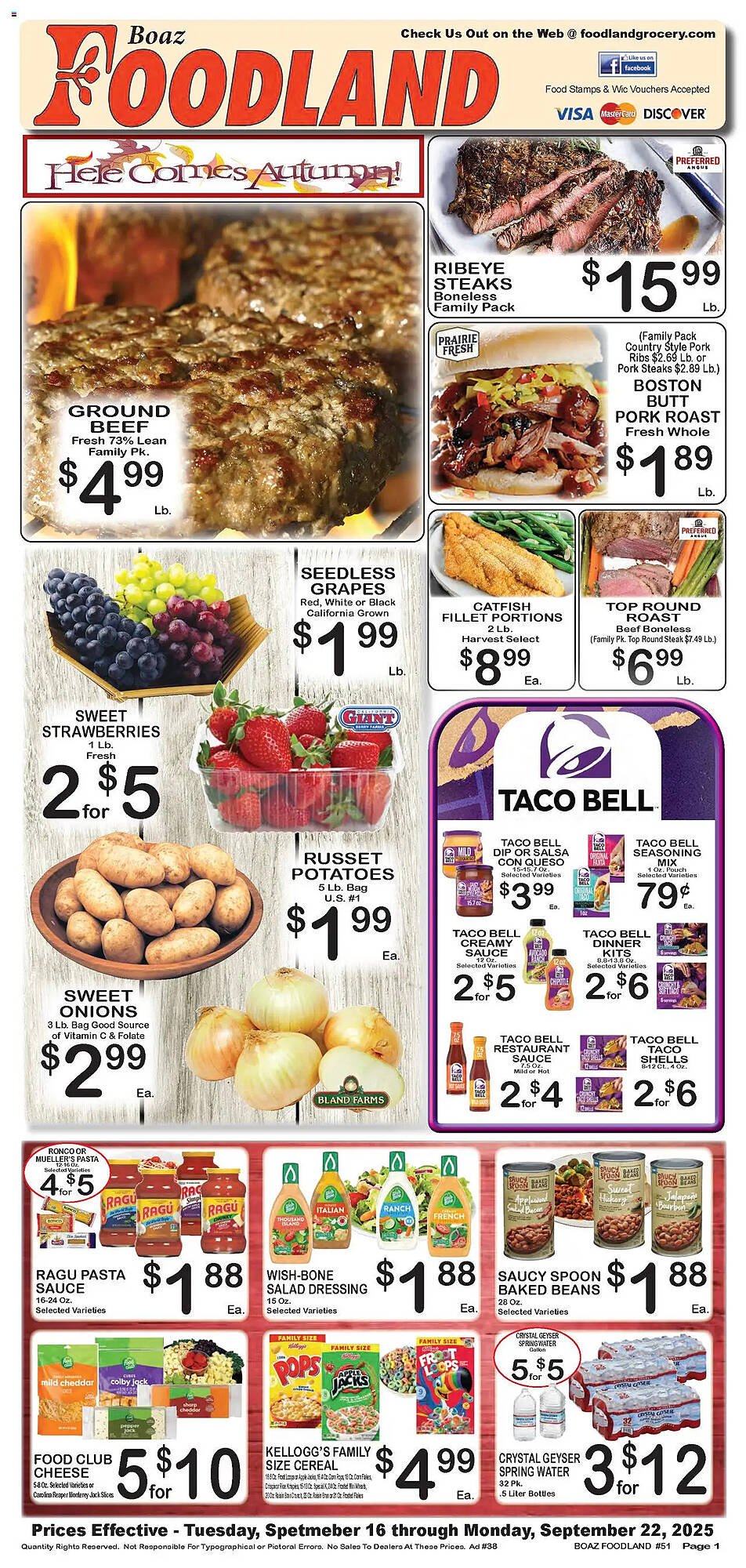 Foodland weekly ad (2025-09-16 - 2025-09-22) | 1