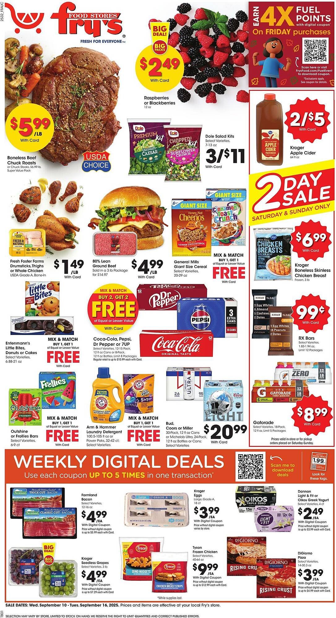 Fry&#039;s weekly ad (2025-09-10 - 2025-09-16) | 1
