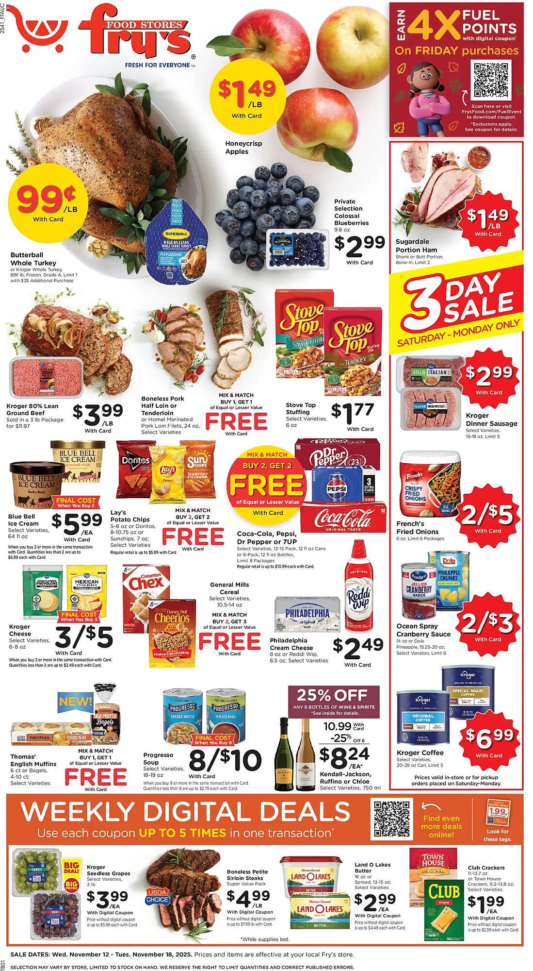Fry&#039;s weekly ad (2025-11-12 - 2025-11-18) | 1