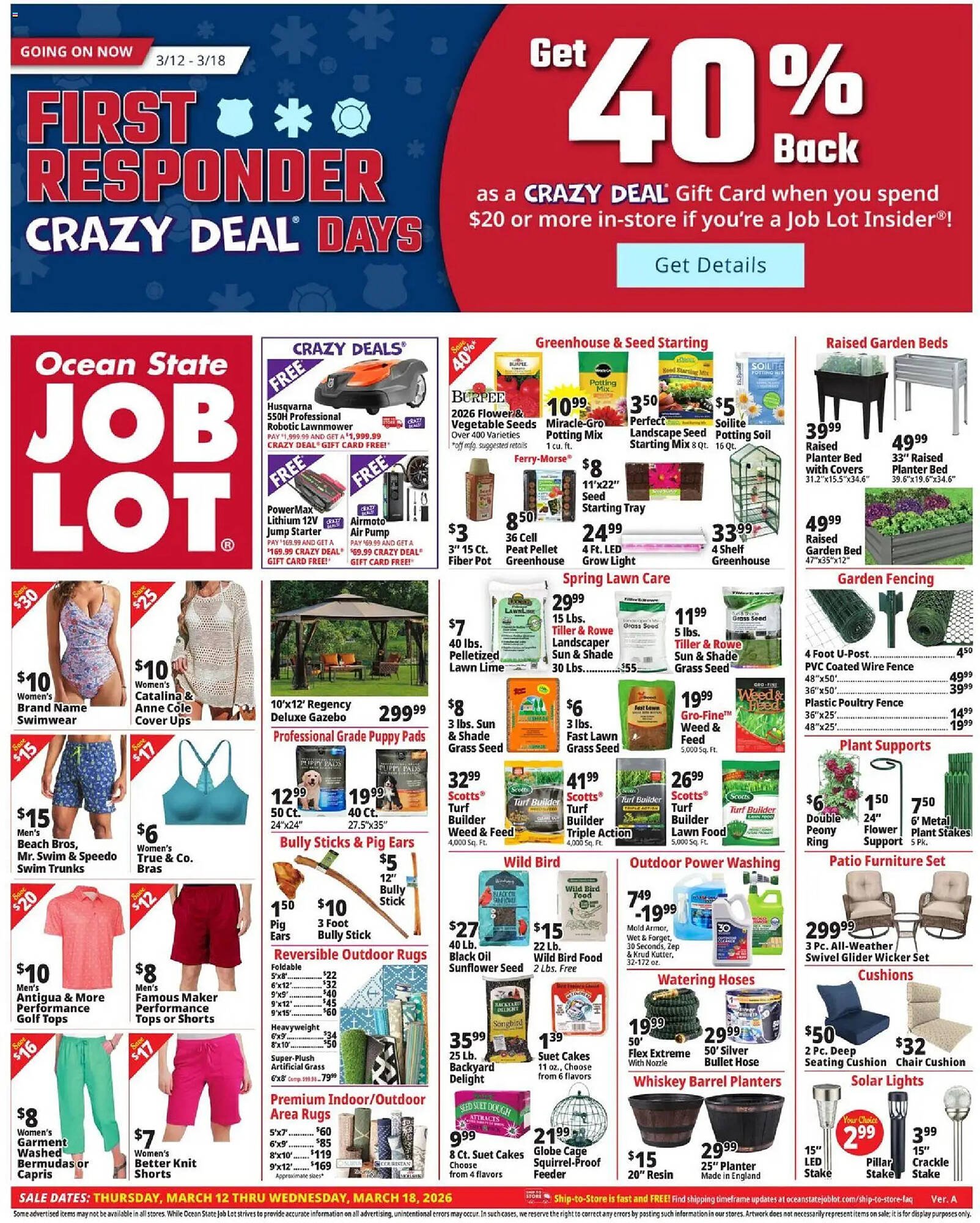 Ocean State Job Lot flyer