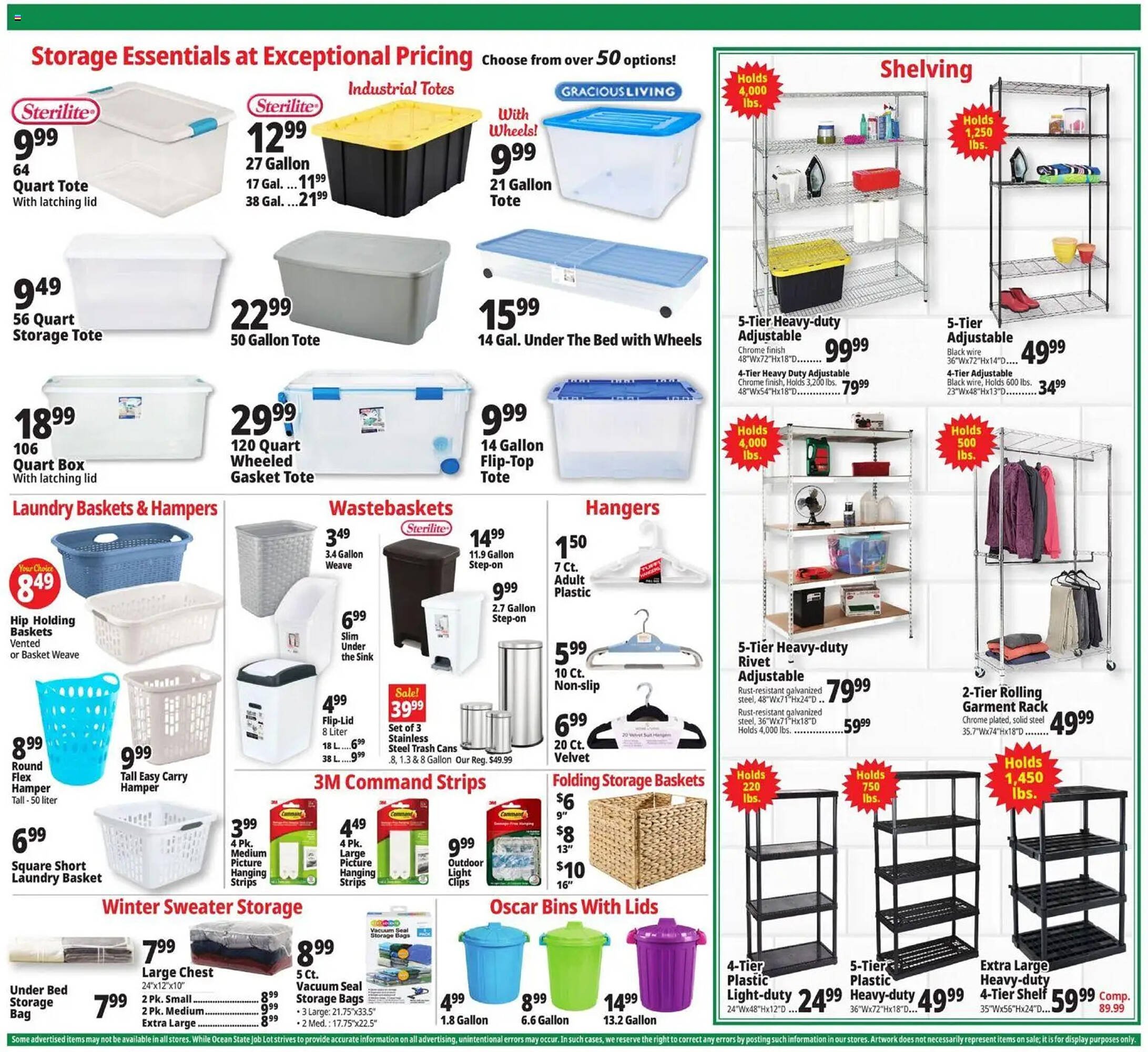 Ocean State Job Lot flyer
