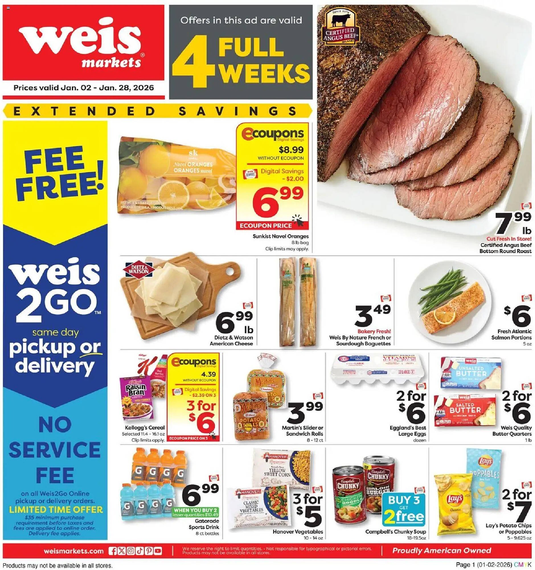 Weis Markets weekly ad