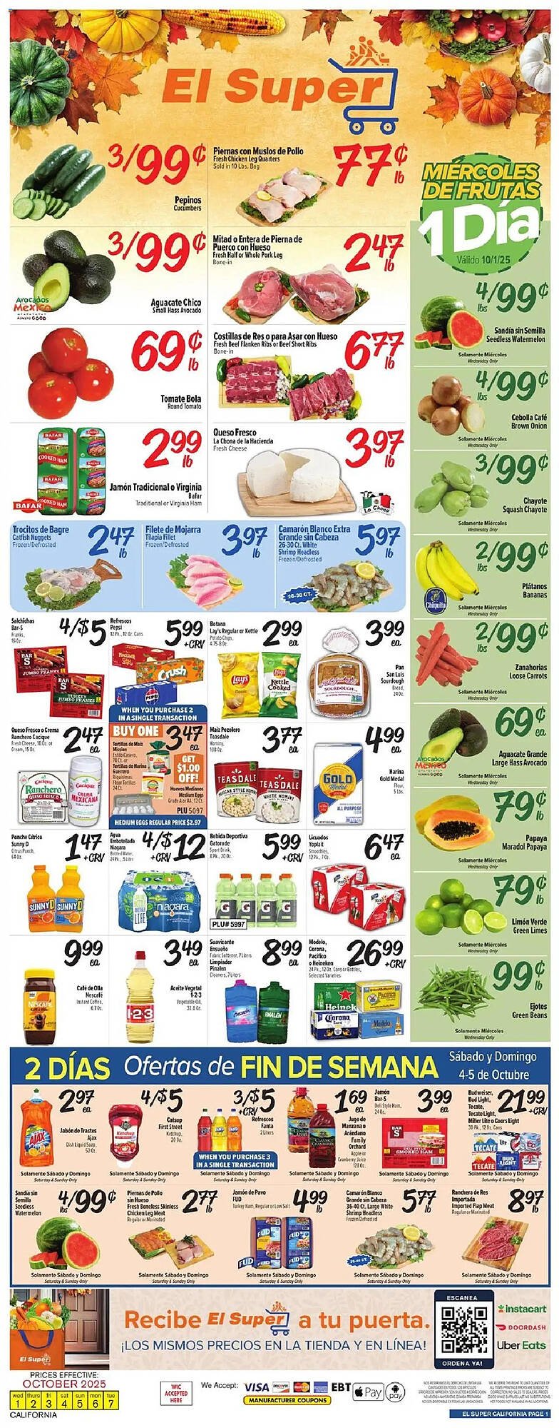 El Super weekly ad (2025-10-01 - 2025-10-08) | 1