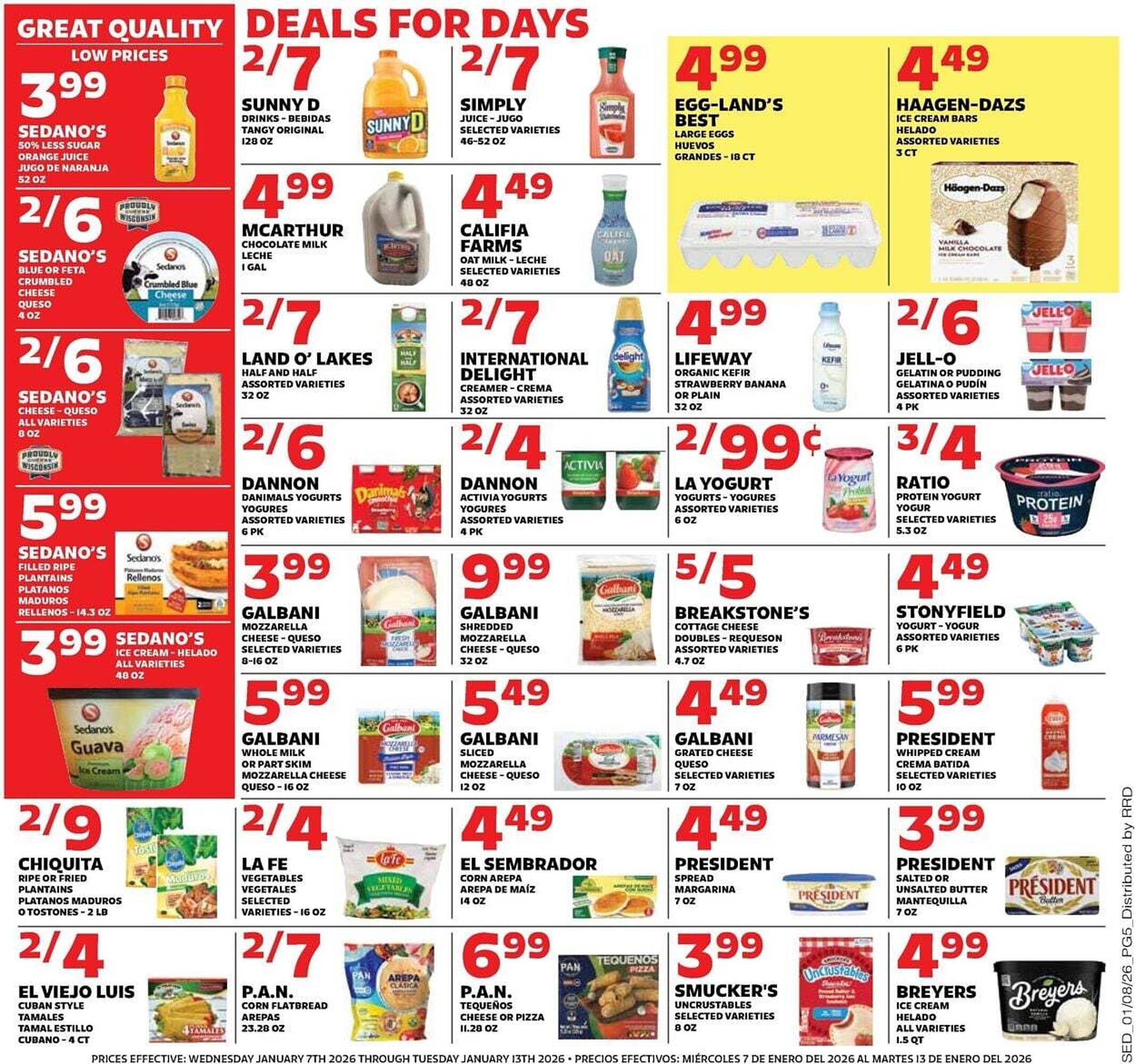 Sedano's weekly ad