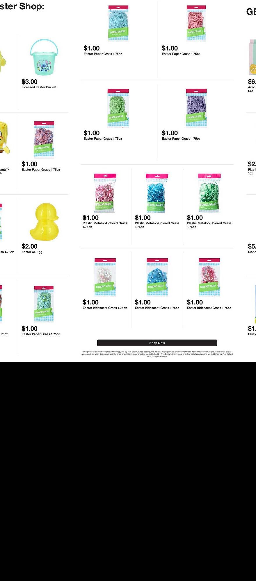 Five Below weekly ad