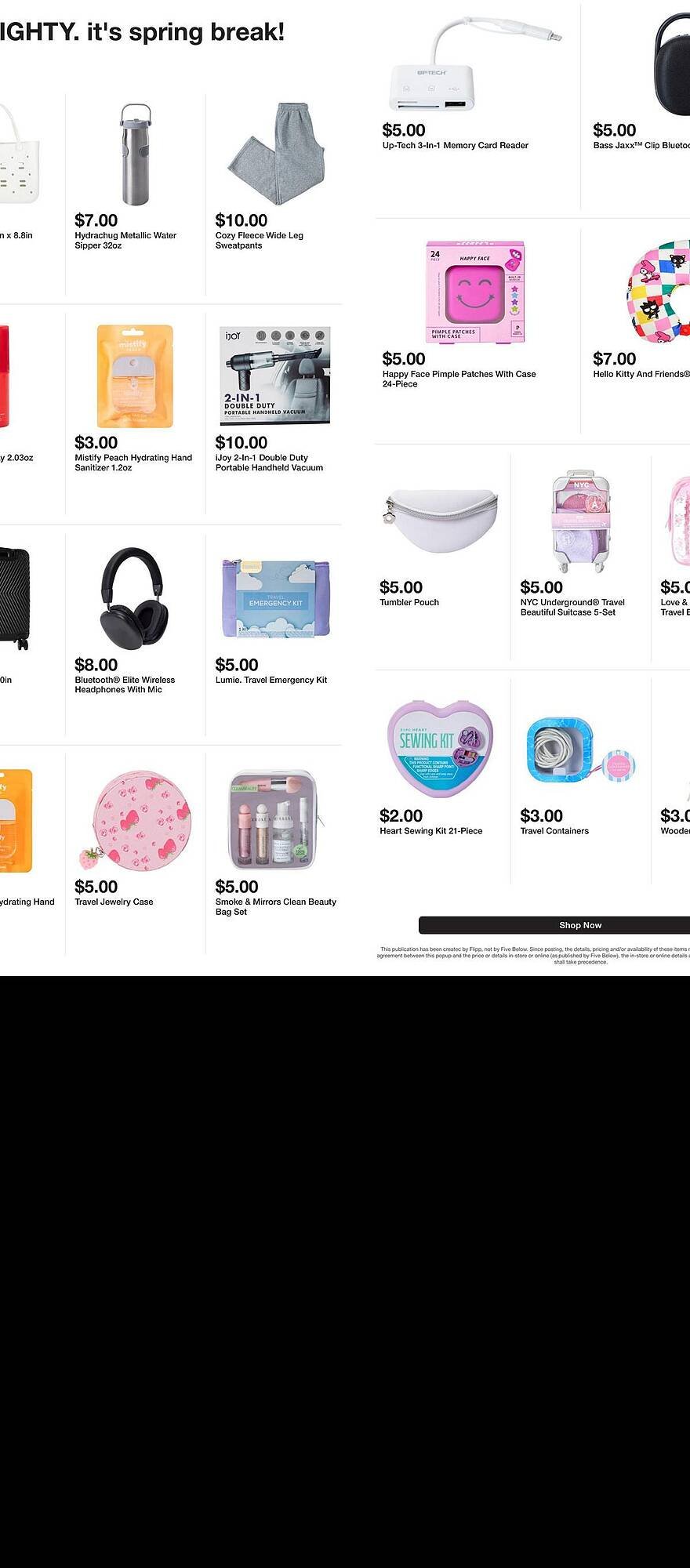 Five Below weekly ad