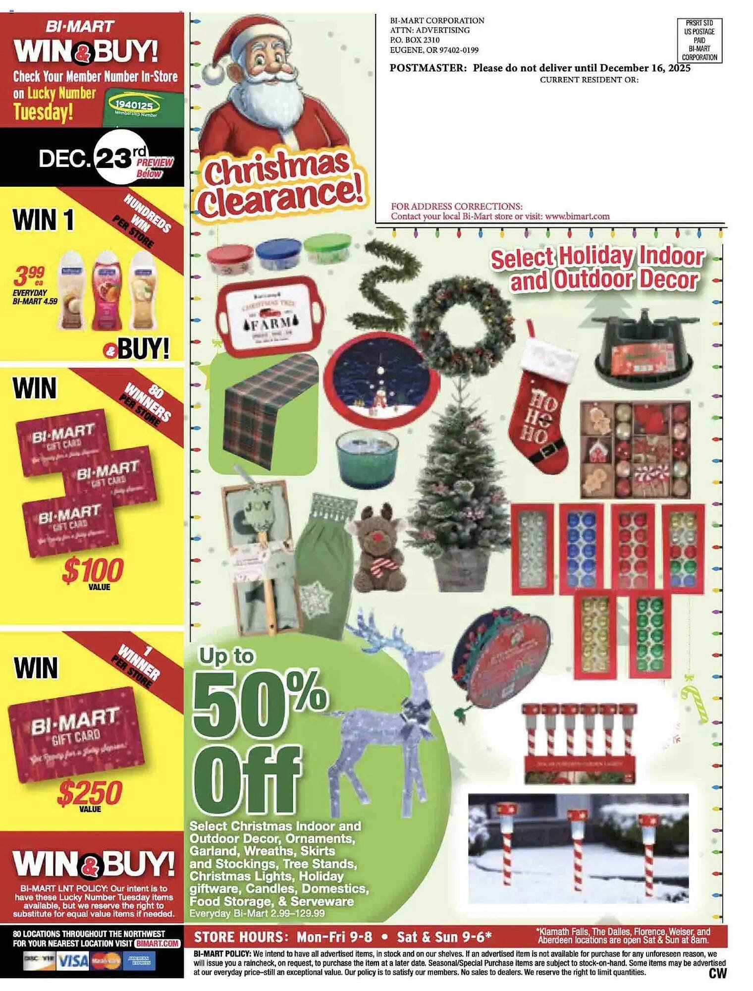 Bi-Mart weekly ad
