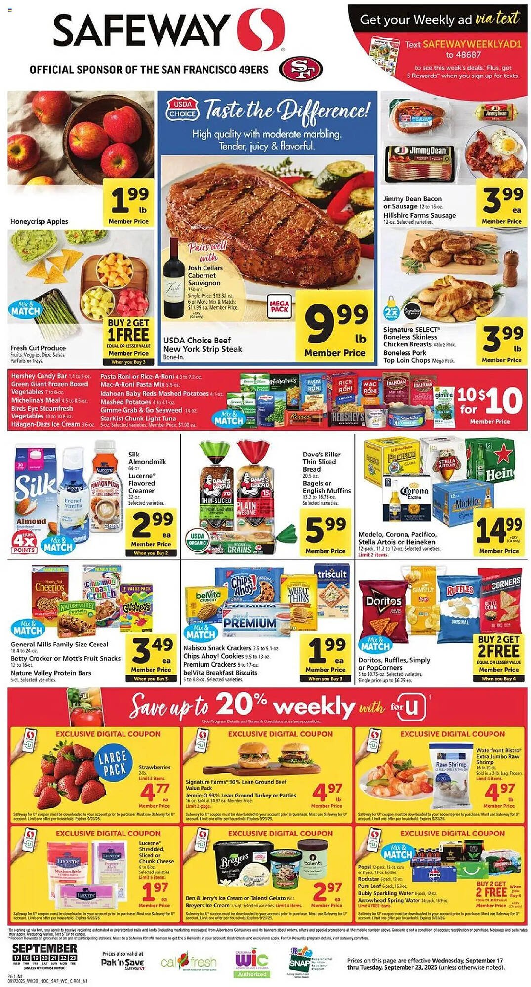 Safeway weekly ad (2025-09-17 - 2025-09-23) | 1