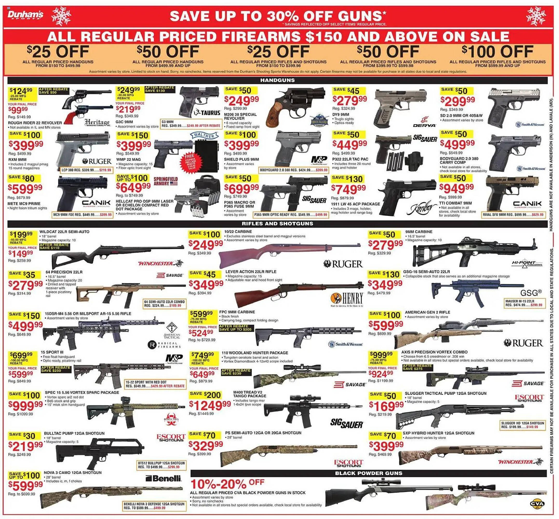 Dunham&#039;s Sports weekly ad