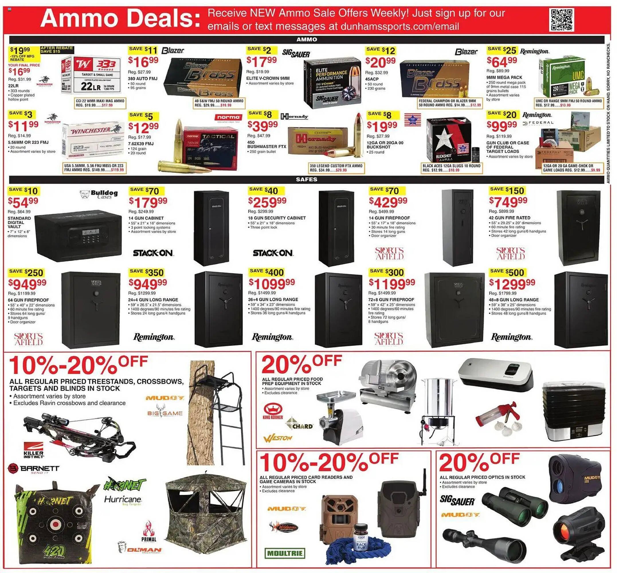 Dunham&#039;s Sports weekly ad