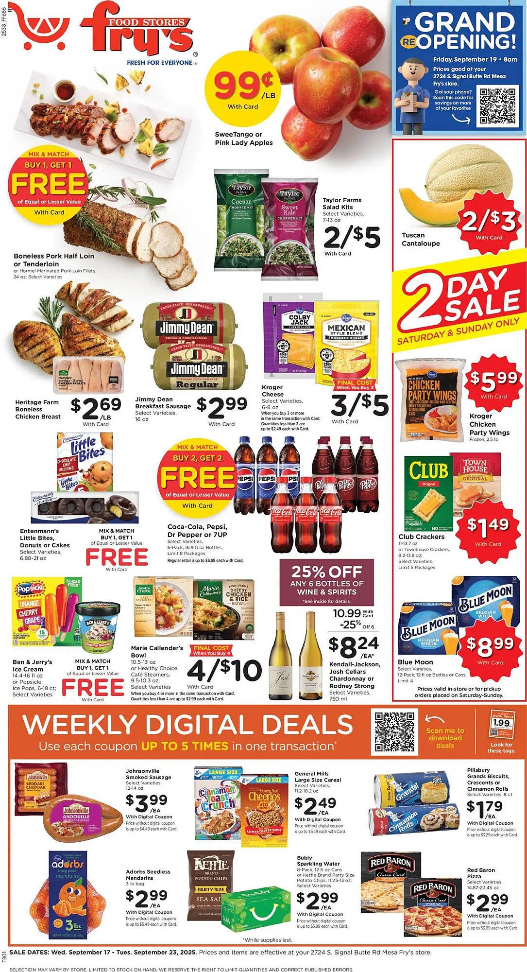 Fry&#039;s weekly ad (2025-09-17 - 2025-09-23) | 1