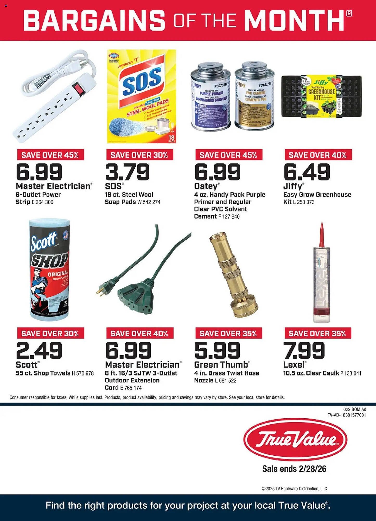 True Value weekly ad