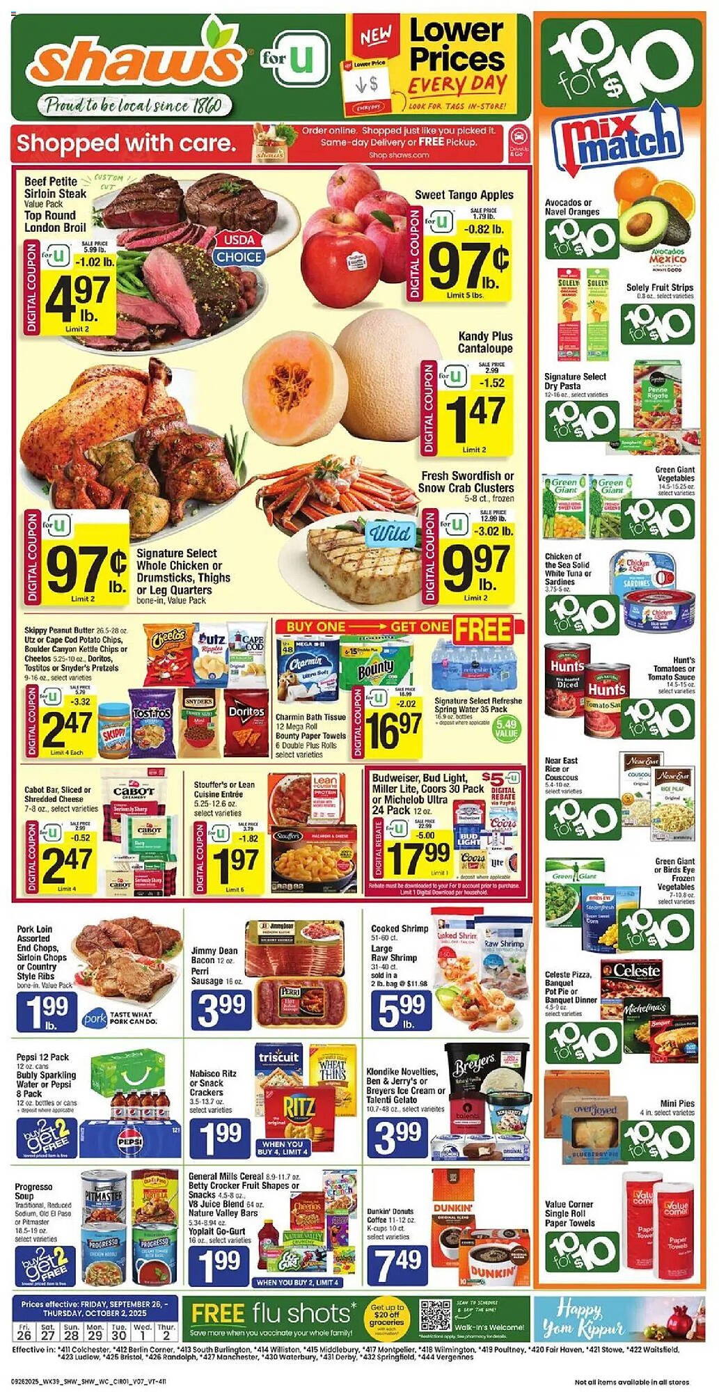 Shaw&#039;s flyer (2025-09-26 - 2025-10-02) | 1
