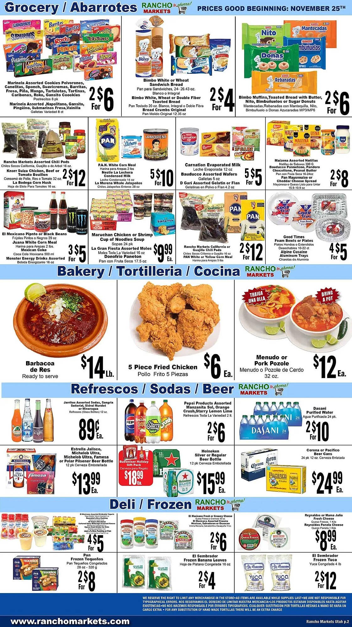 Rancho Markets weekly ad