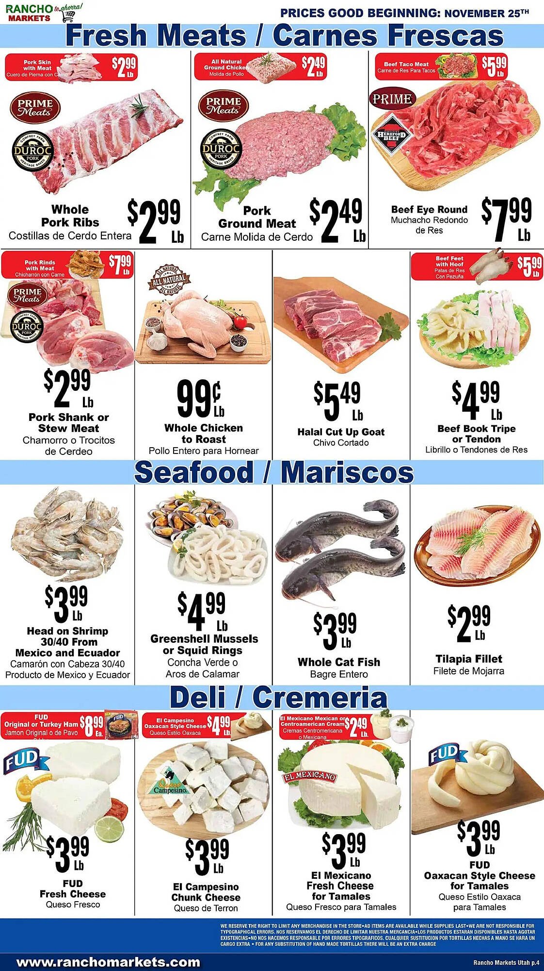 Rancho Markets weekly ad